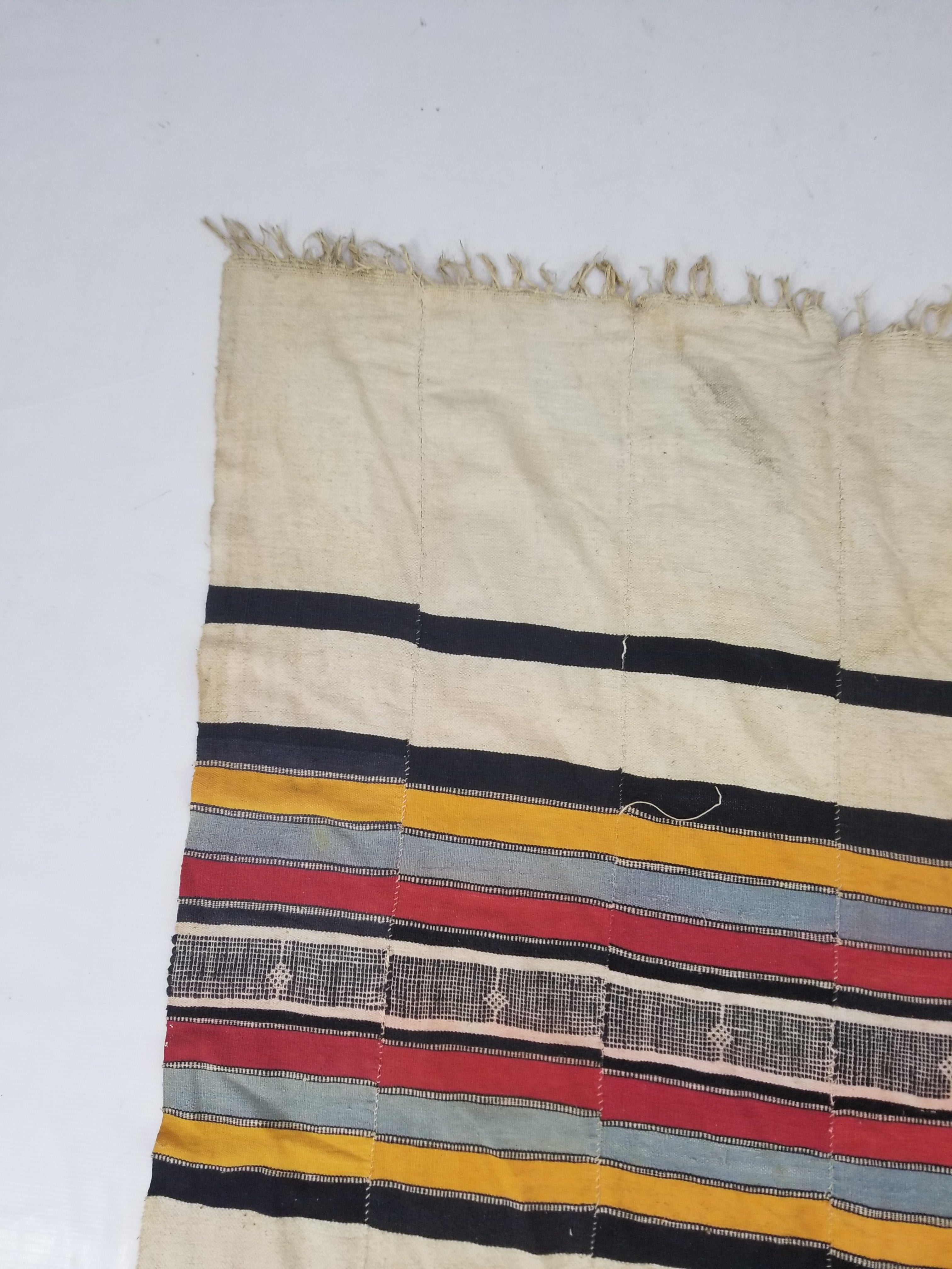 Vintage African Nigerian Handwoven Textile/Blanket Throw 330x146cm