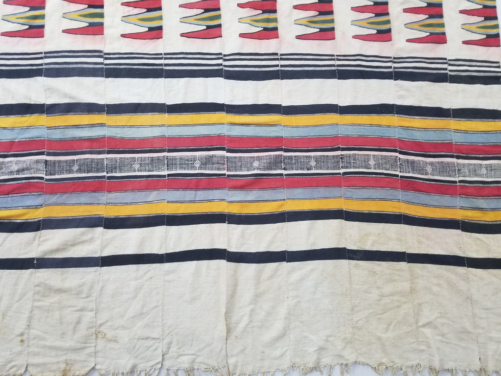 Vintage African Nigerian Handwoven Textile/Blanket Throw 330x146cm