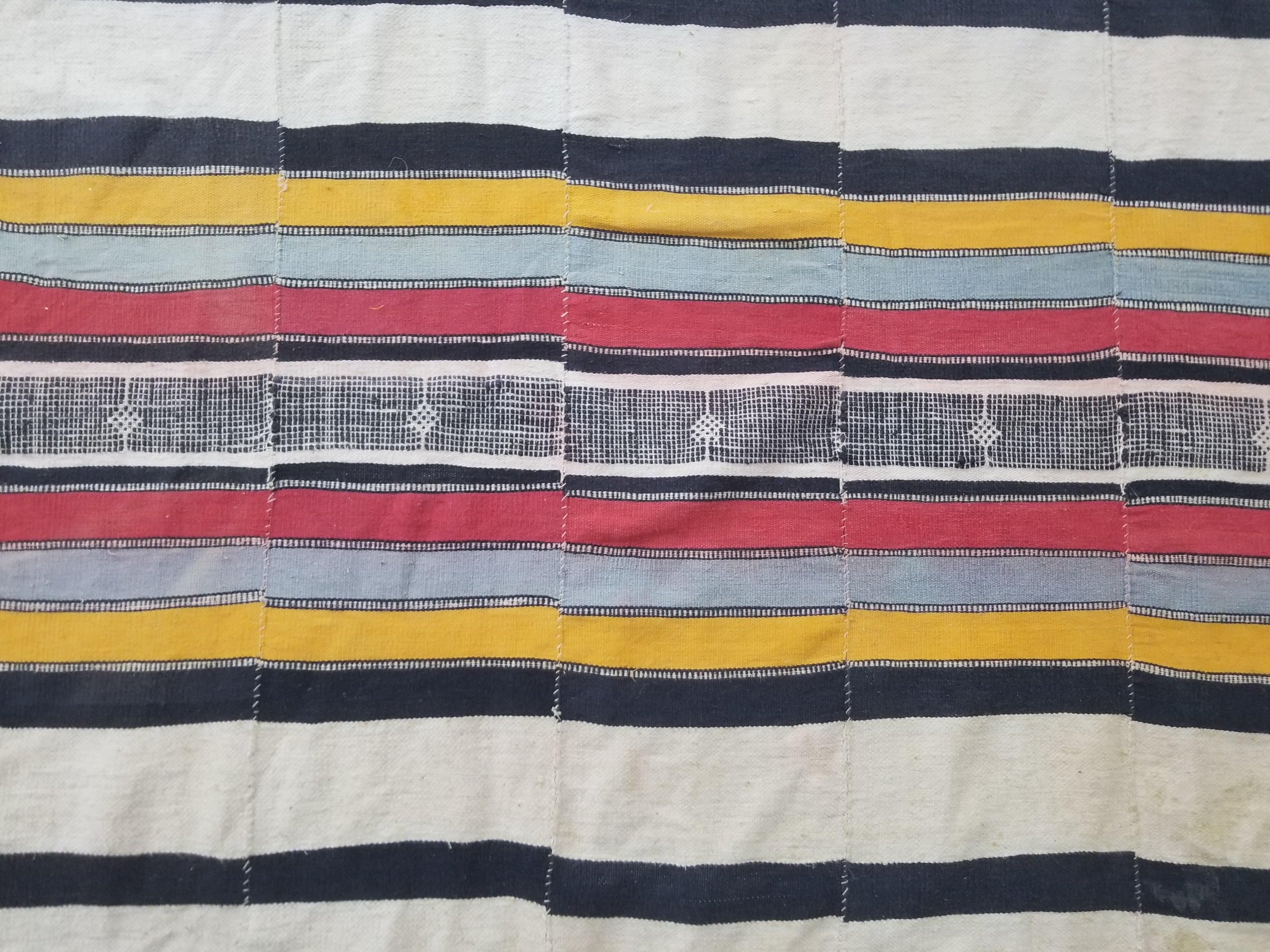 Vintage African Nigerian Handwoven Textile/Blanket Throw 330x146cm