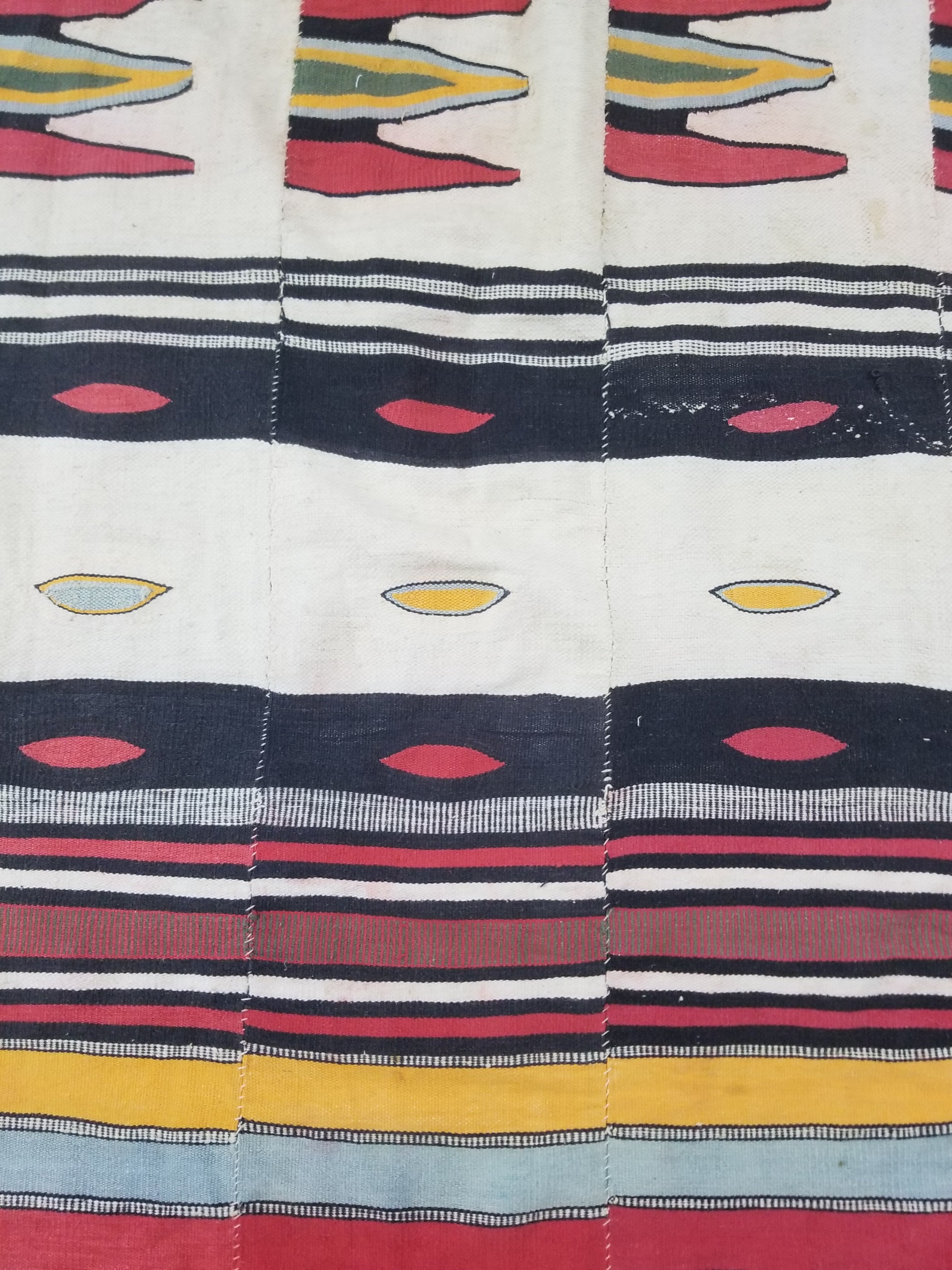 Vintage African Nigerian Handwoven Textile/Blanket Throw 330x146cm