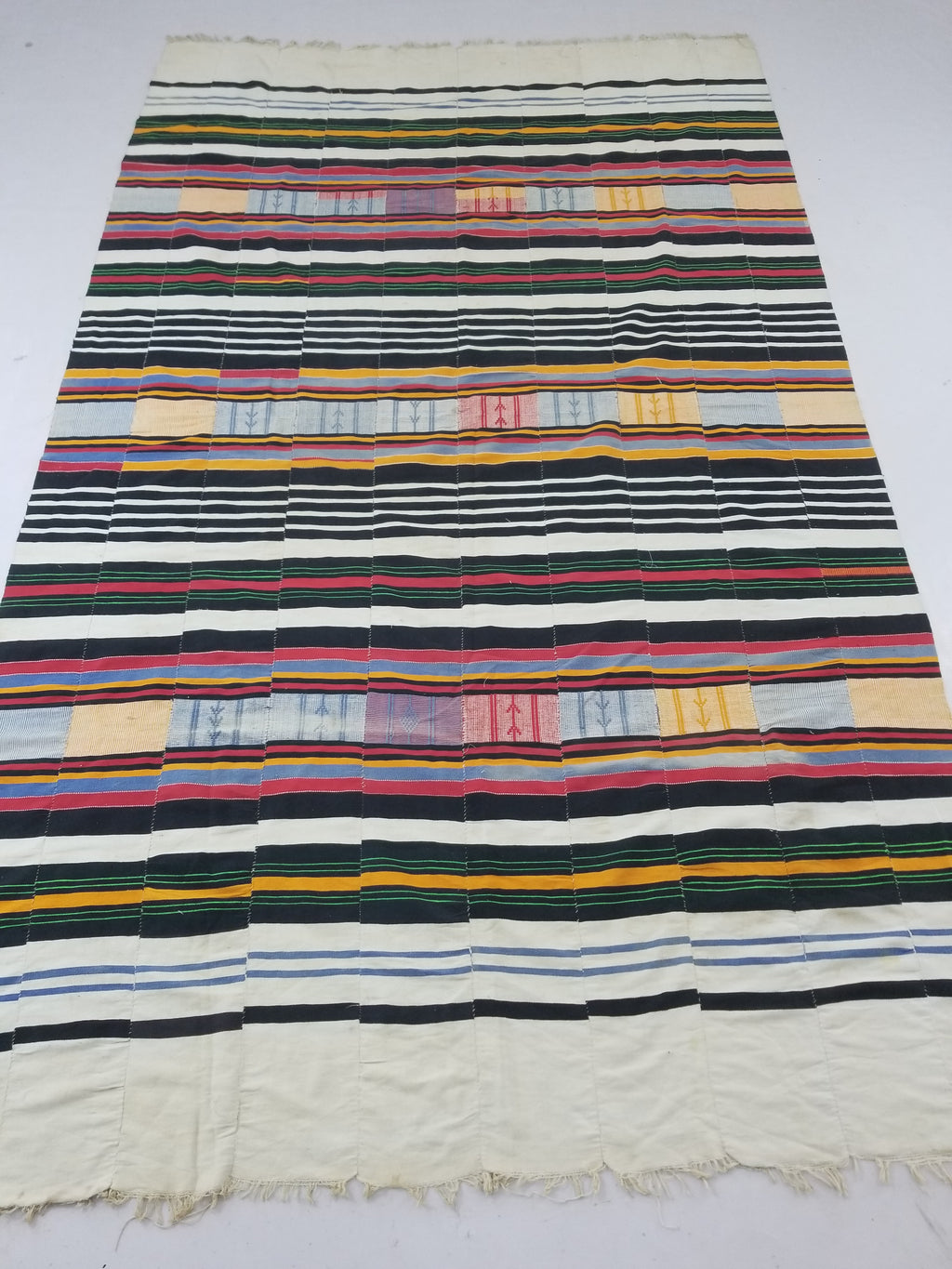 Vintage African Handwoven Fulani Wedding Blanket / Tent Cloth 280x163cm