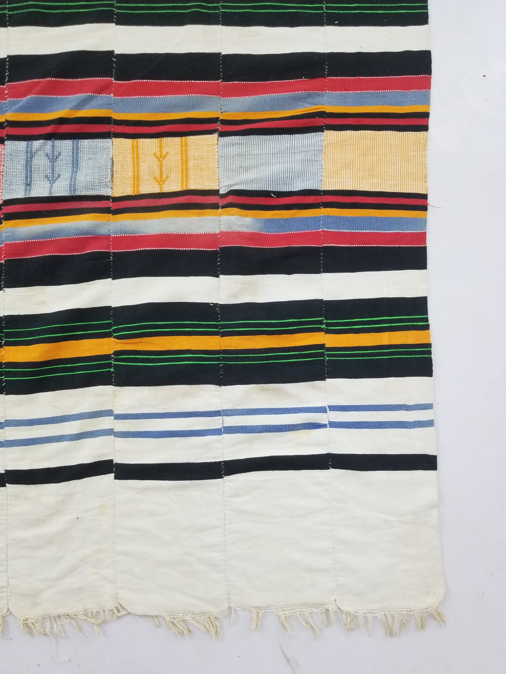 Vintage African Handwoven Fulani Wedding Blanket / Tent Cloth 280x163cm