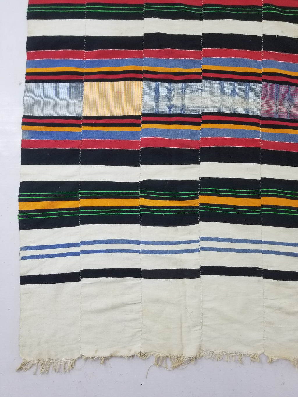 Vintage African Handwoven Fulani Wedding Blanket / Tent Cloth 280x163cm