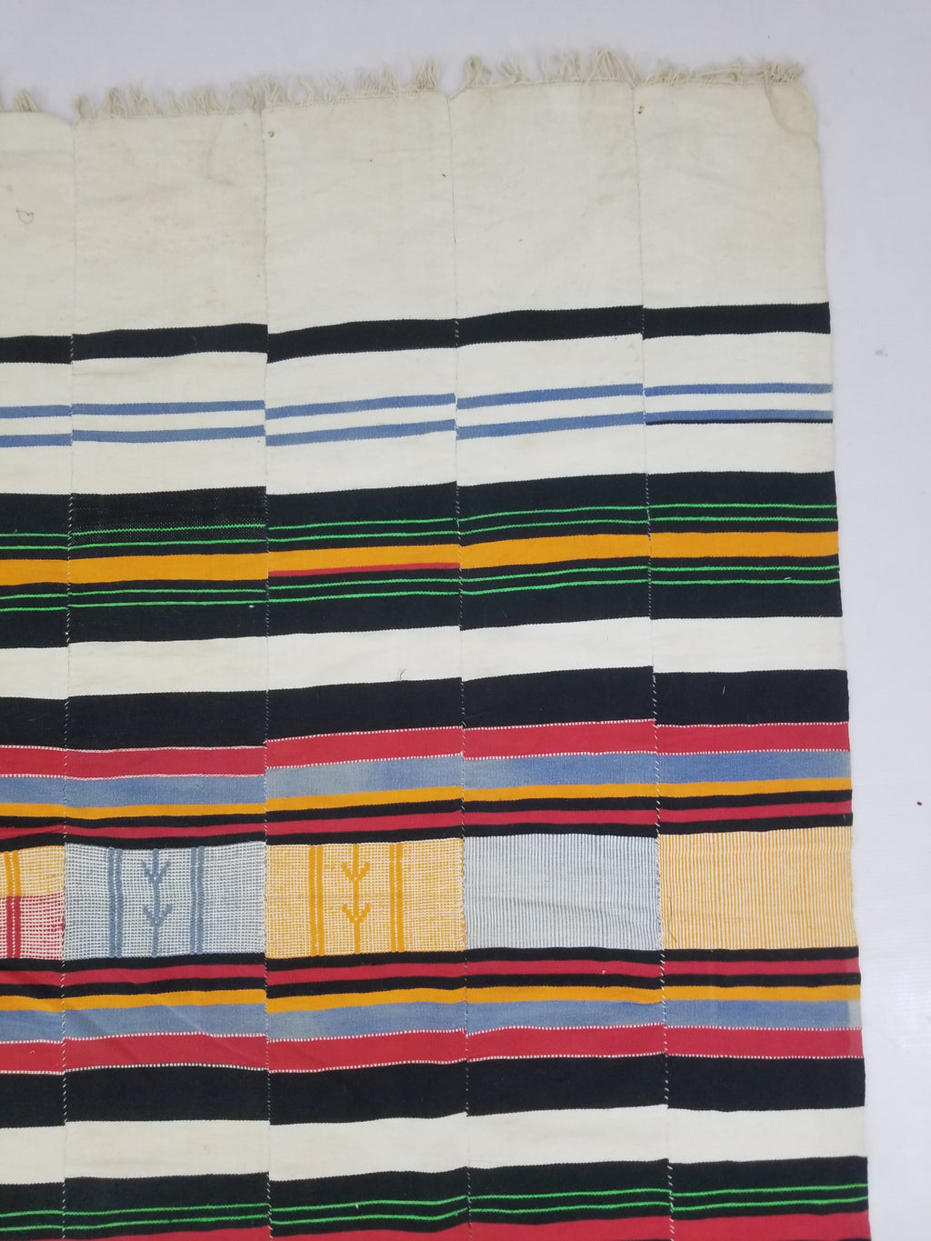 Vintage African Handwoven Fulani Wedding Blanket / Tent Cloth 280x163cm