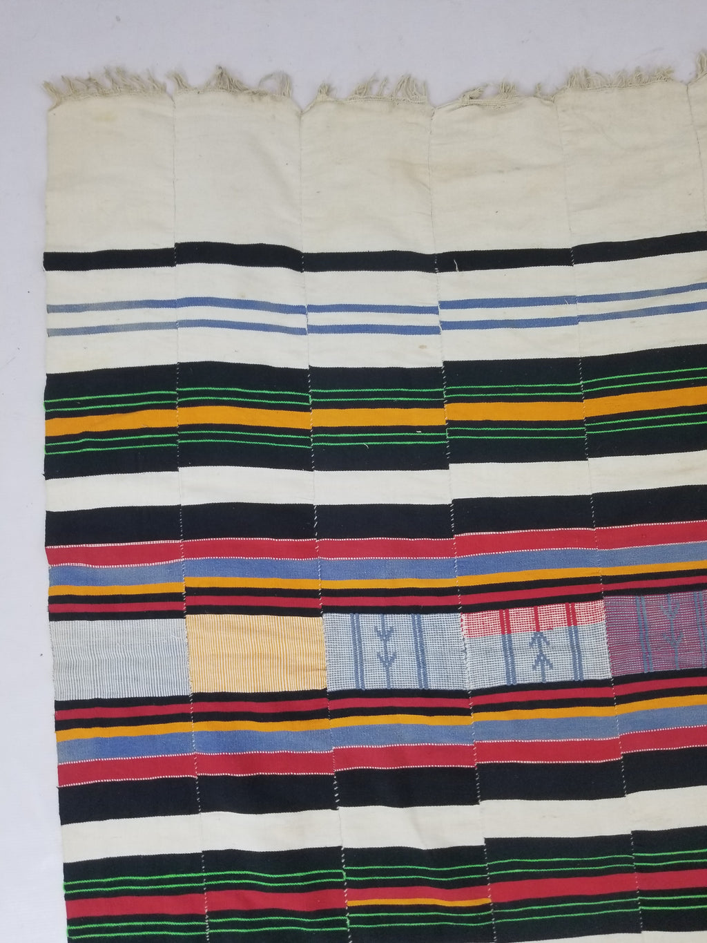 Vintage African Handwoven Fulani Wedding Blanket / Tent Cloth 280x163cm