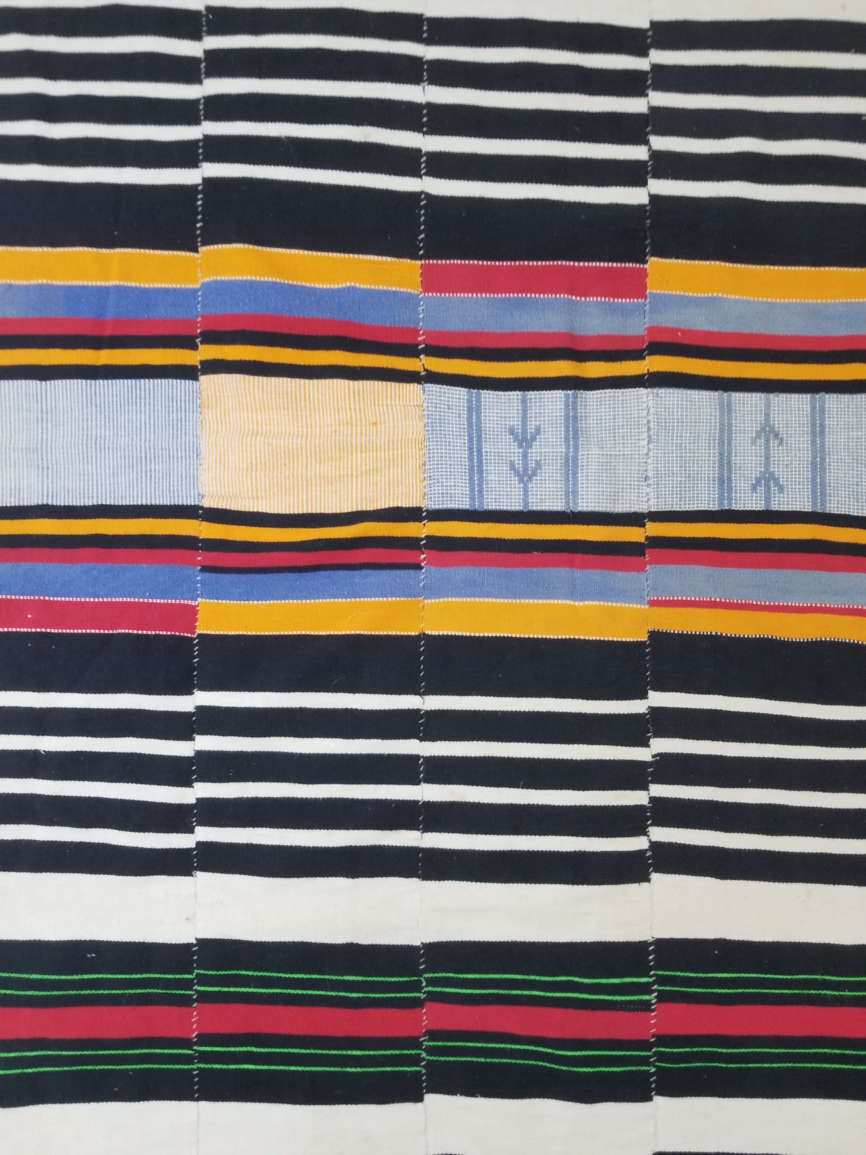 Vintage African Handwoven Fulani Wedding Blanket / Tent Cloth 280x163cm