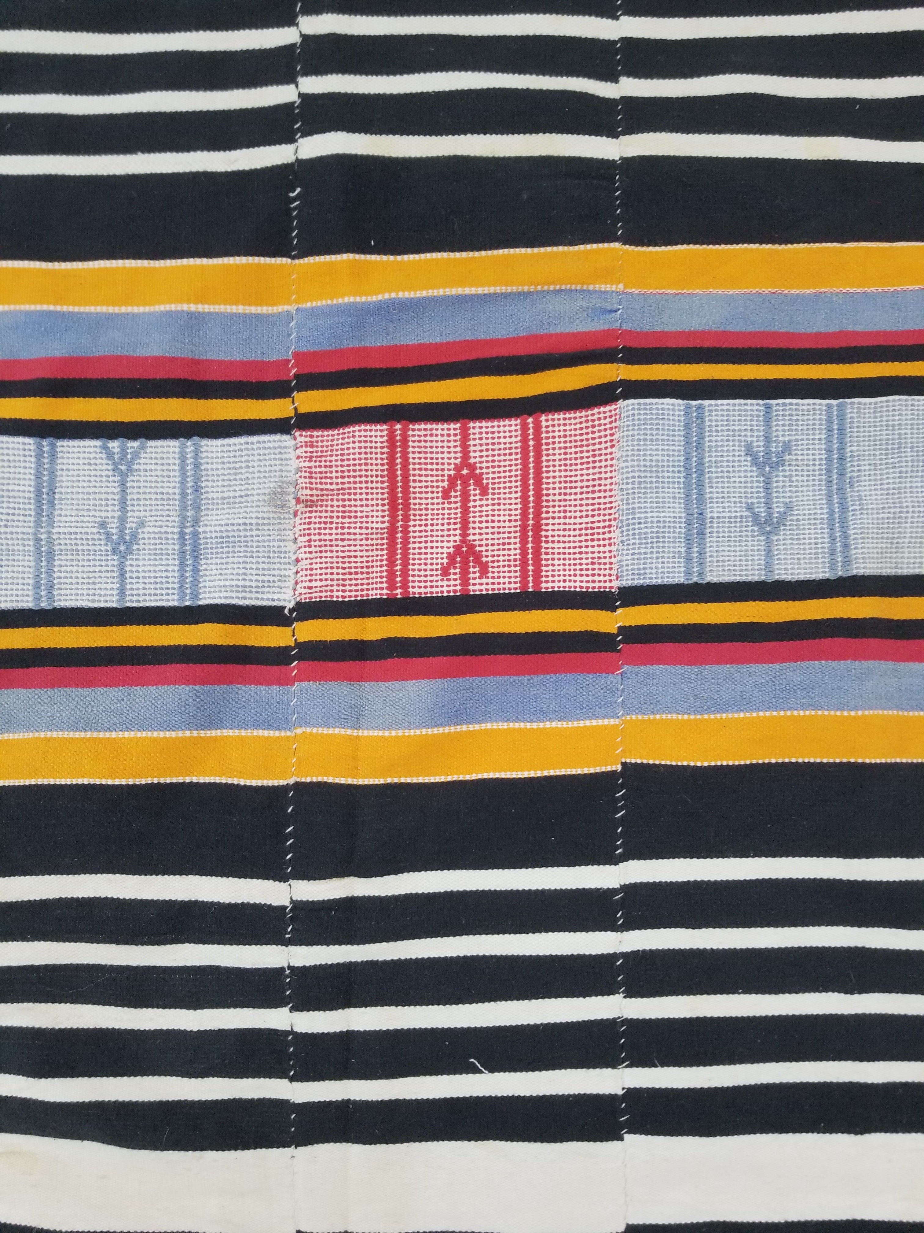 Vintage African Handwoven Fulani Wedding Blanket / Tent Cloth 280x163cm