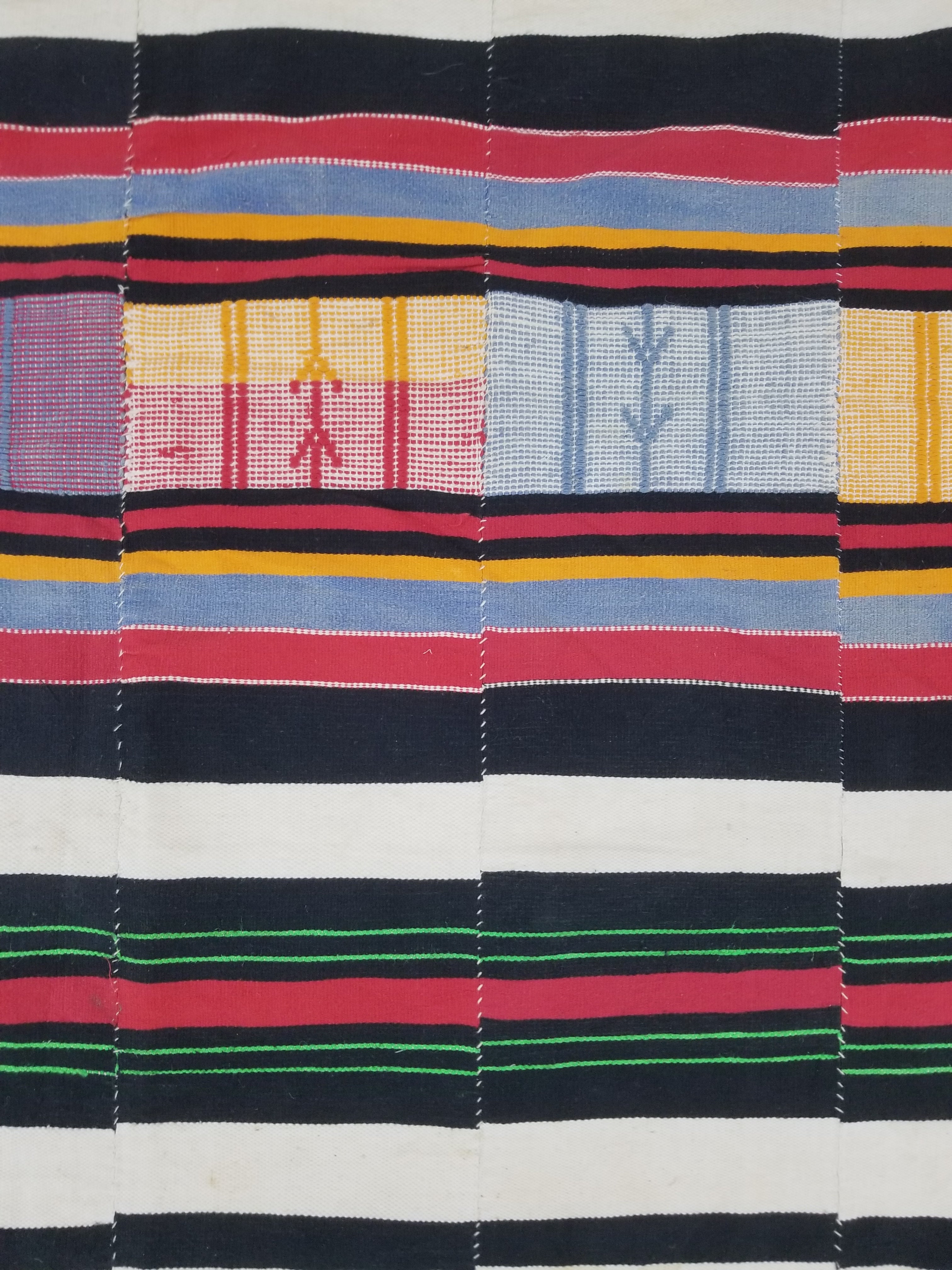 Vintage African Handwoven Fulani Wedding Blanket / Tent Cloth 280x163cm
