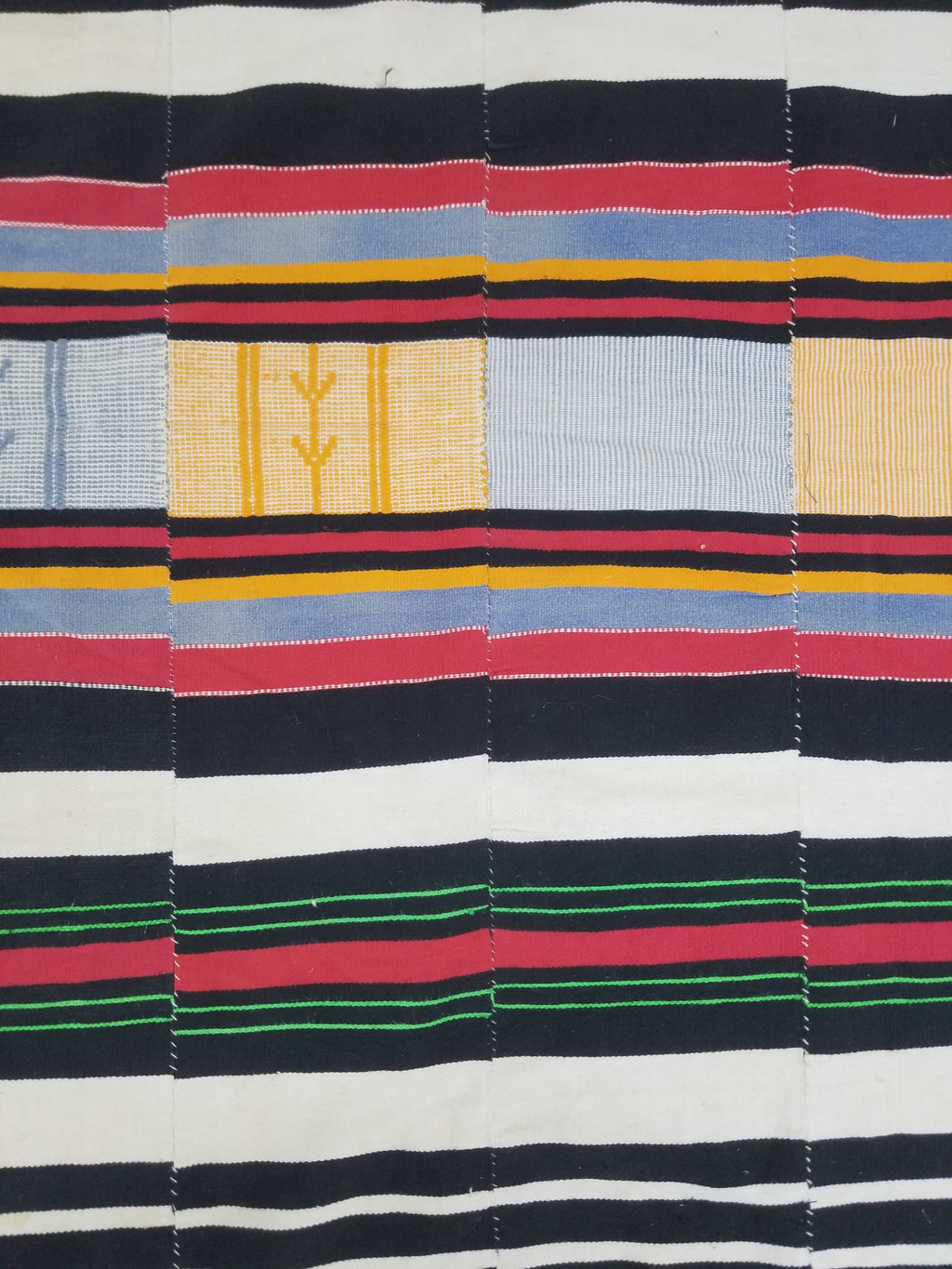 Vintage African Handwoven Fulani Wedding Blanket / Tent Cloth 280x163cm