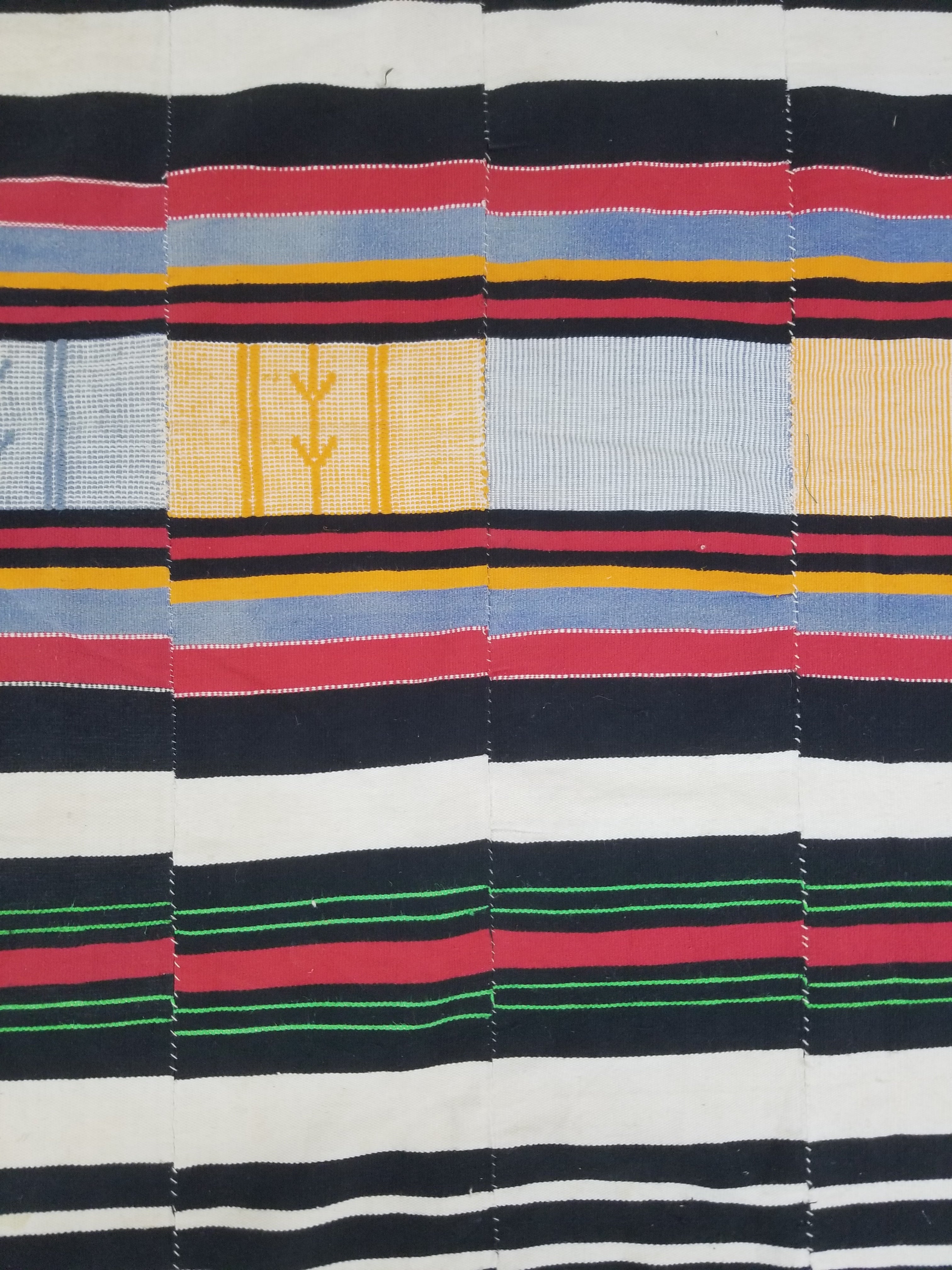 Vintage African Handwoven Fulani Wedding Blanket / Tent Cloth 280x163cm