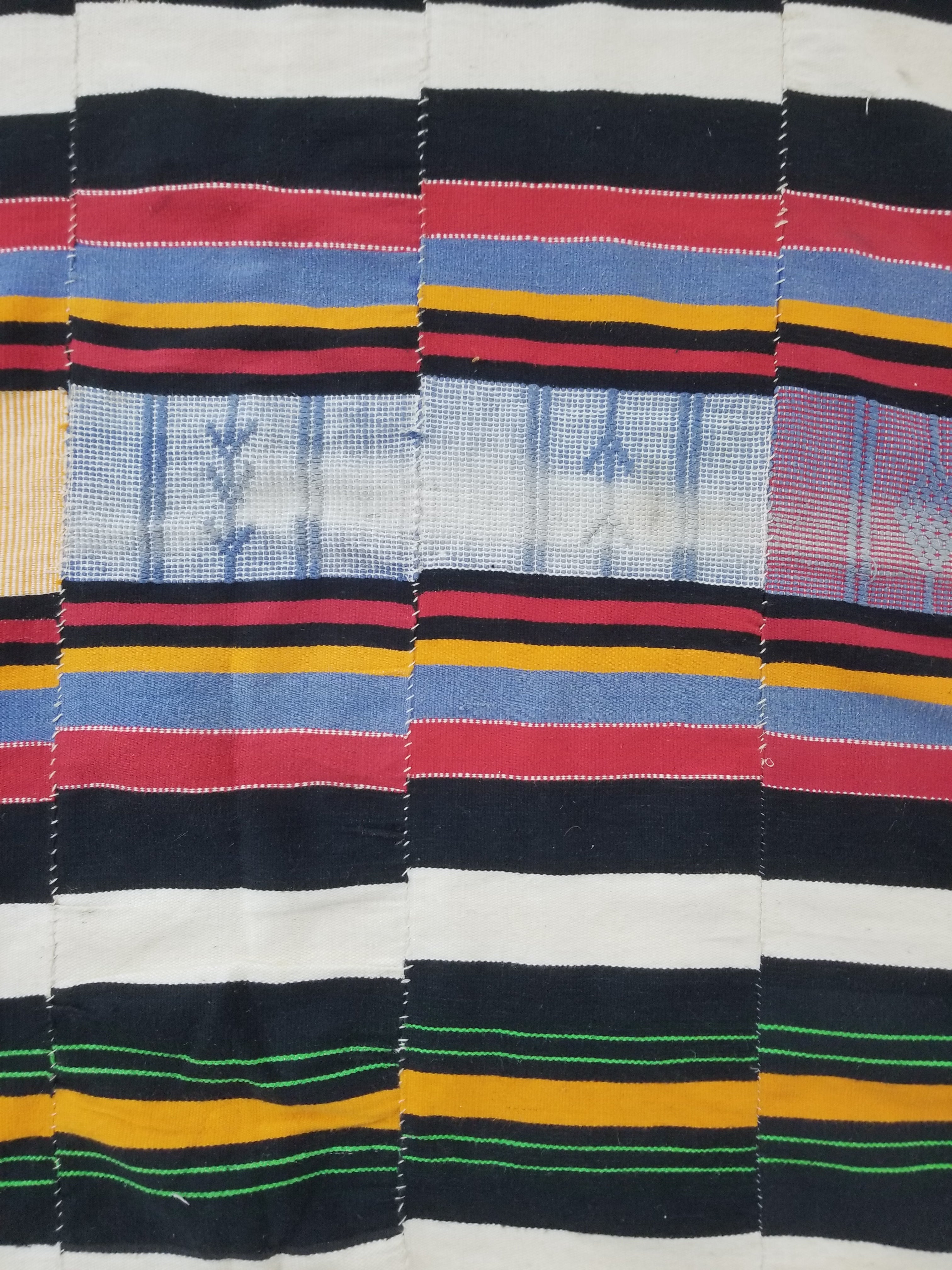 Vintage African Handwoven Fulani Wedding Blanket / Tent Cloth 280x163cm