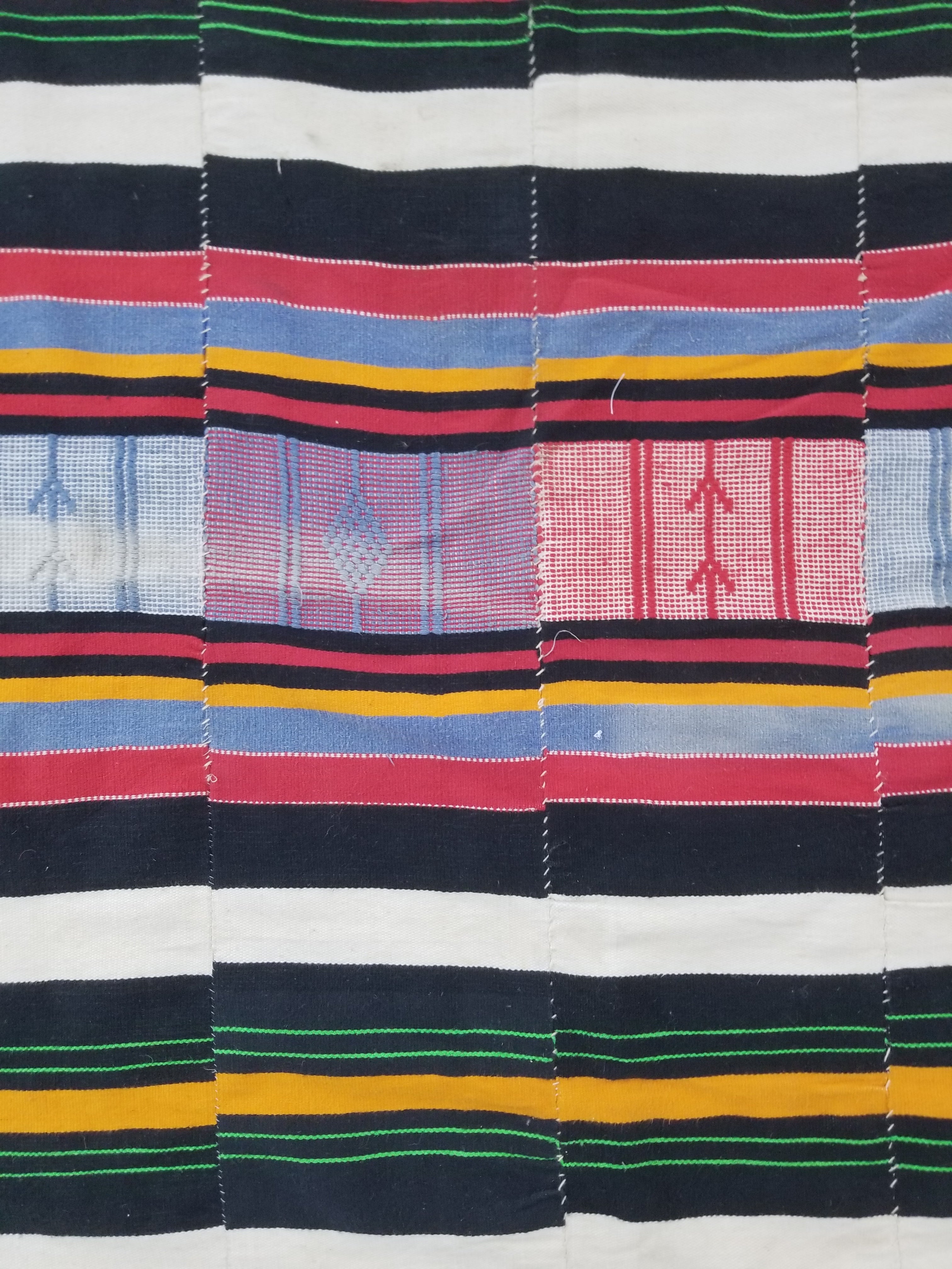 Vintage African Handwoven Fulani Wedding Blanket / Tent Cloth 280x163cm