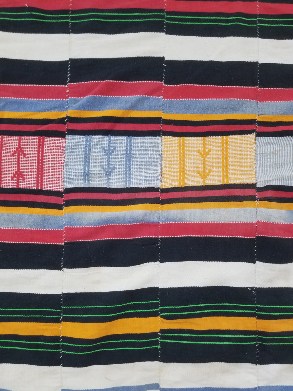 Vintage African Handwoven Fulani Wedding Blanket / Tent Cloth 280x163cm