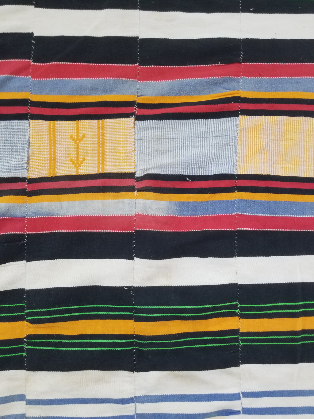 Vintage African Handwoven Fulani Wedding Blanket / Tent Cloth 280x163cm