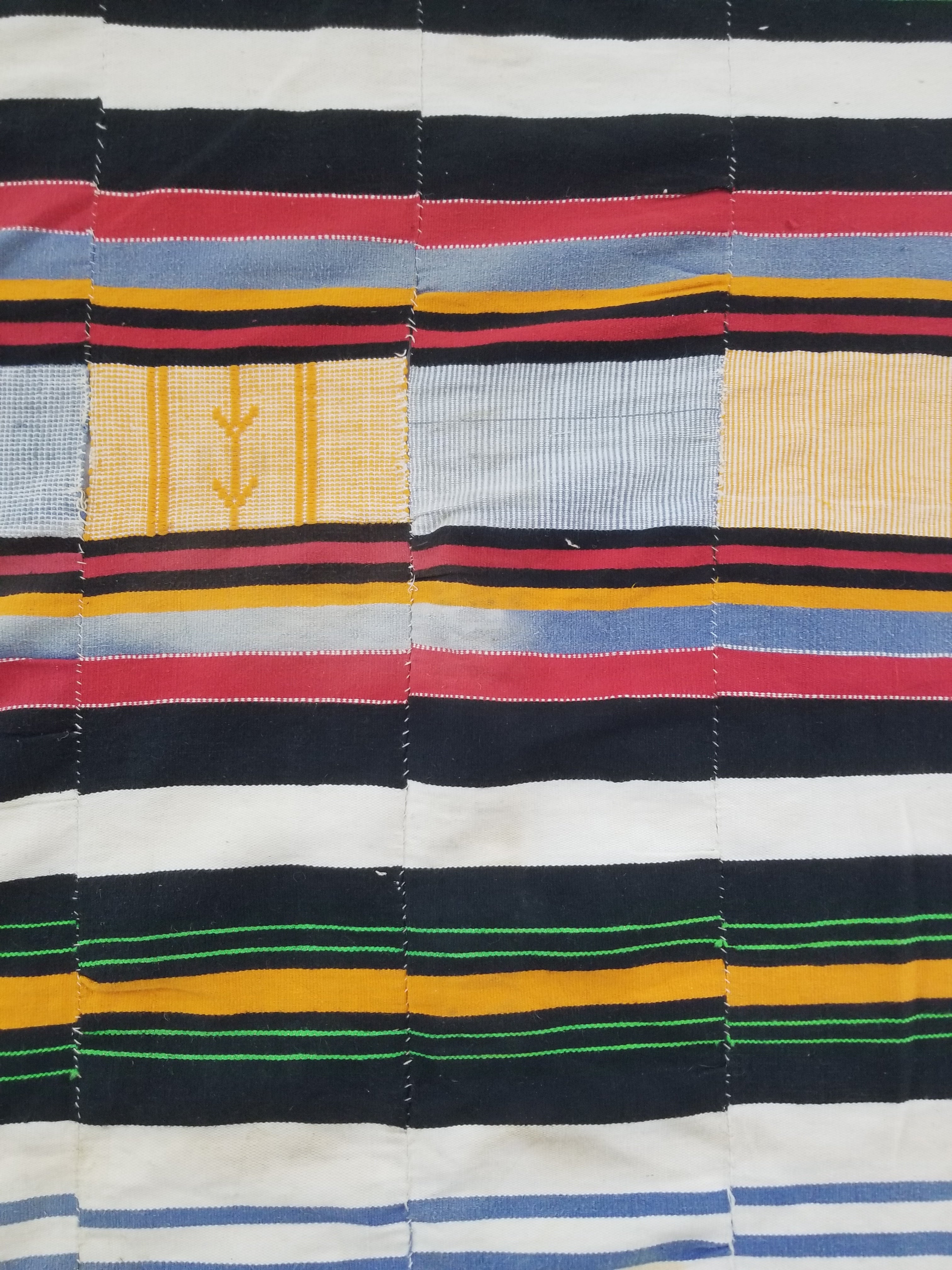 Vintage African Handwoven Fulani Wedding Blanket / Tent Cloth 280x163cm