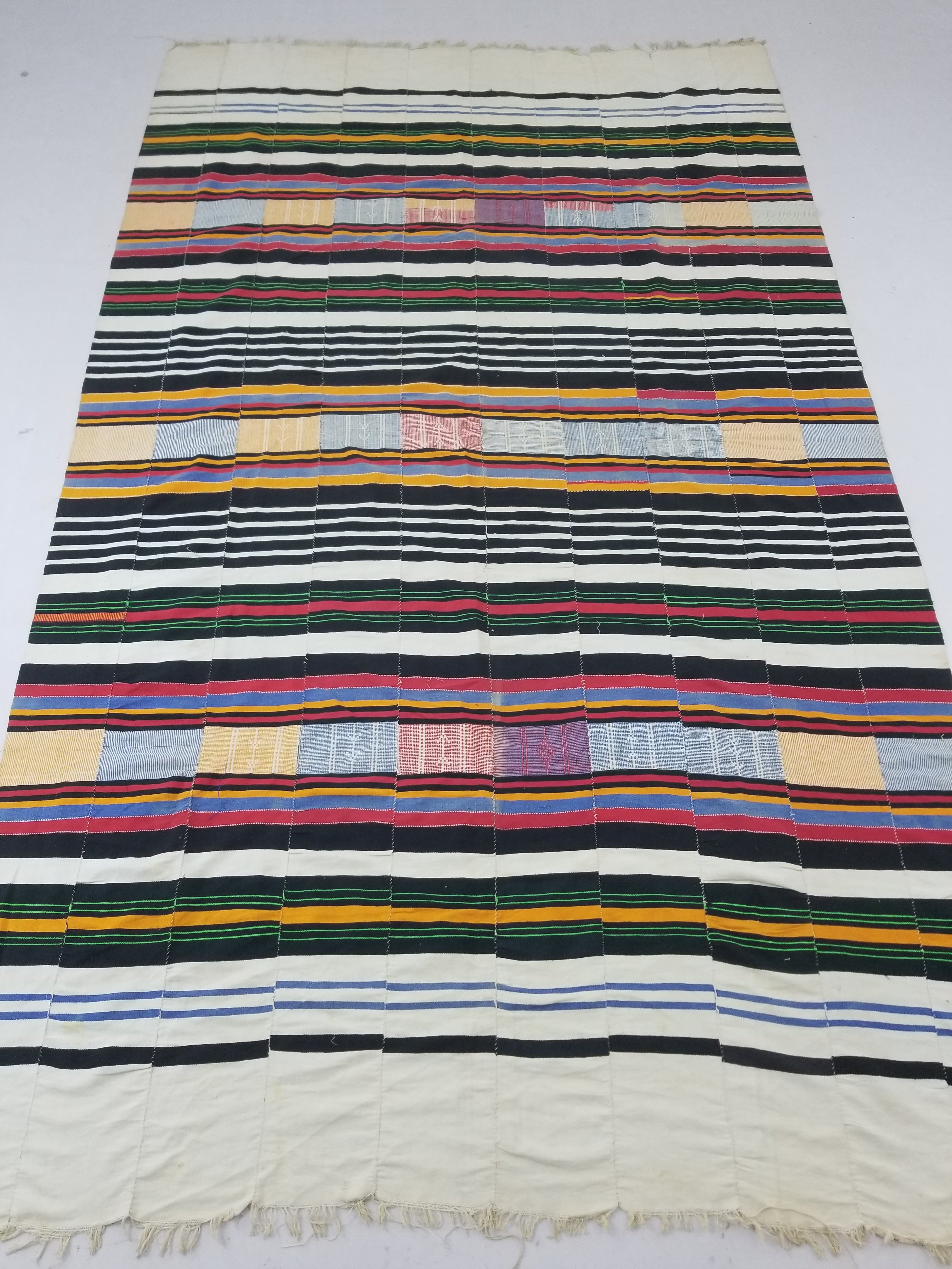 Vintage African Handwoven Fulani Wedding Blanket / Tent Cloth 280x163cm