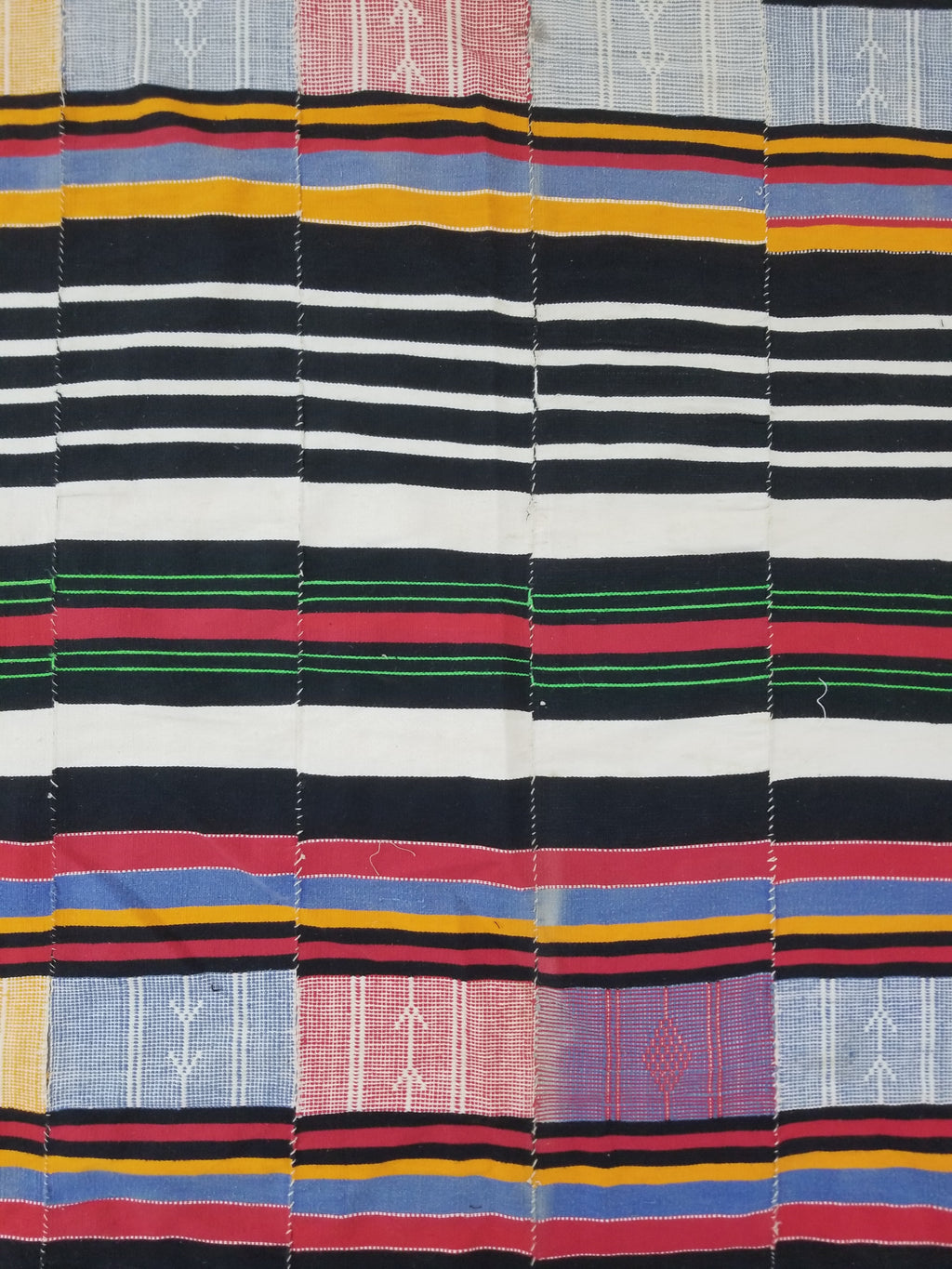 Vintage African Handwoven Fulani Wedding Blanket / Tent Cloth 280x163cm