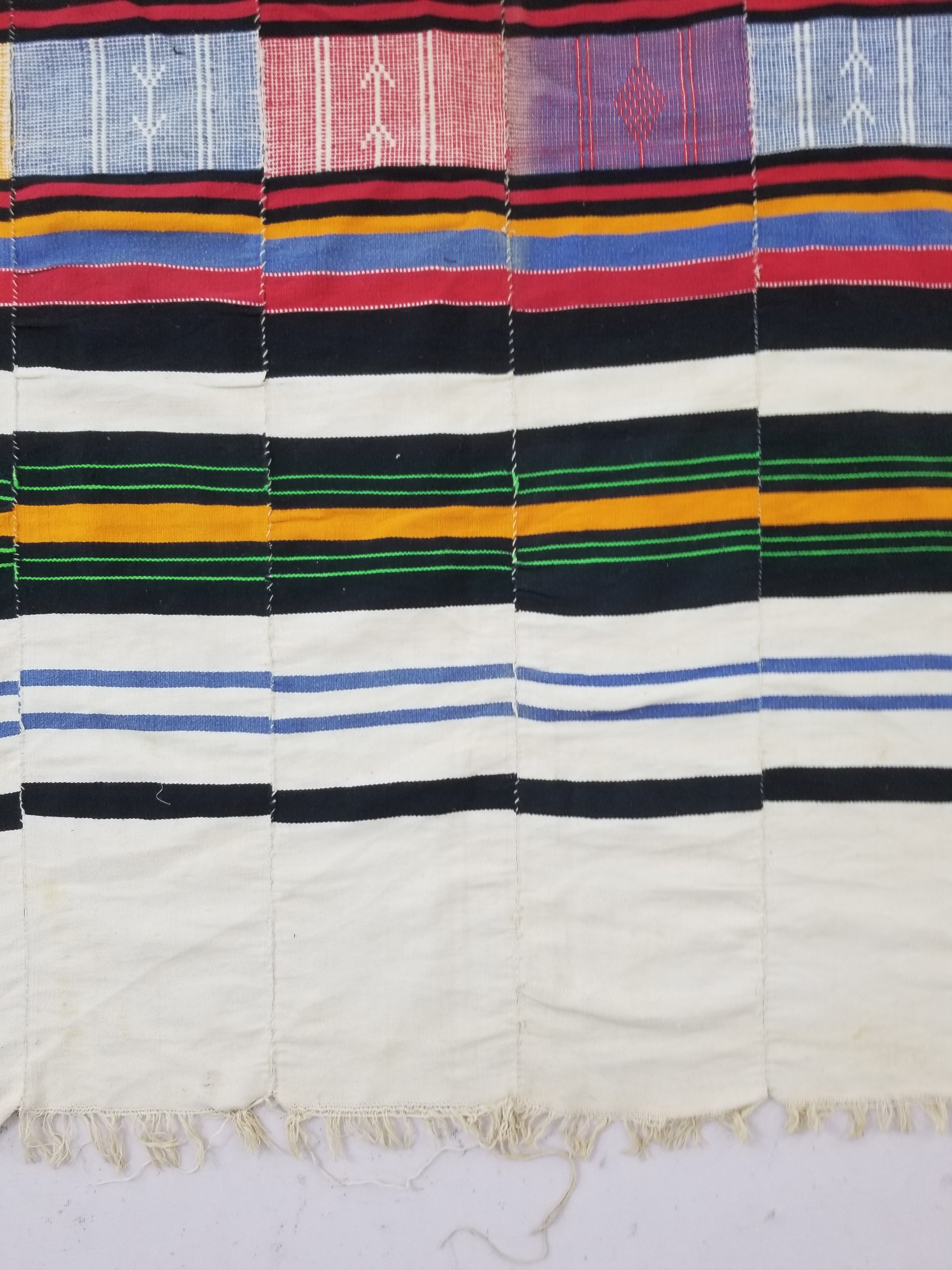 Vintage African Handwoven Fulani Wedding Blanket / Tent Cloth 280x163cm