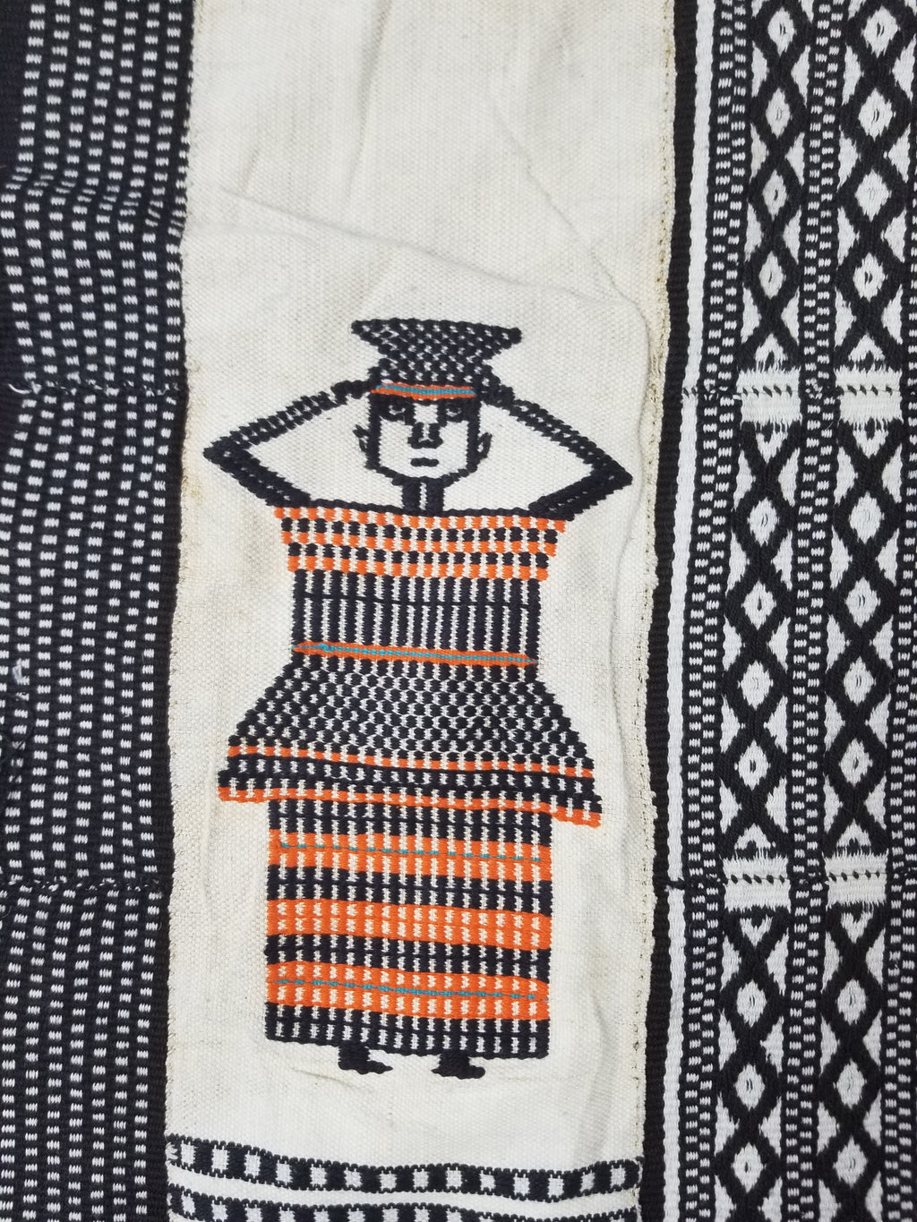 Vintage African Handwoven Mali Blanket Throw 206x130cm