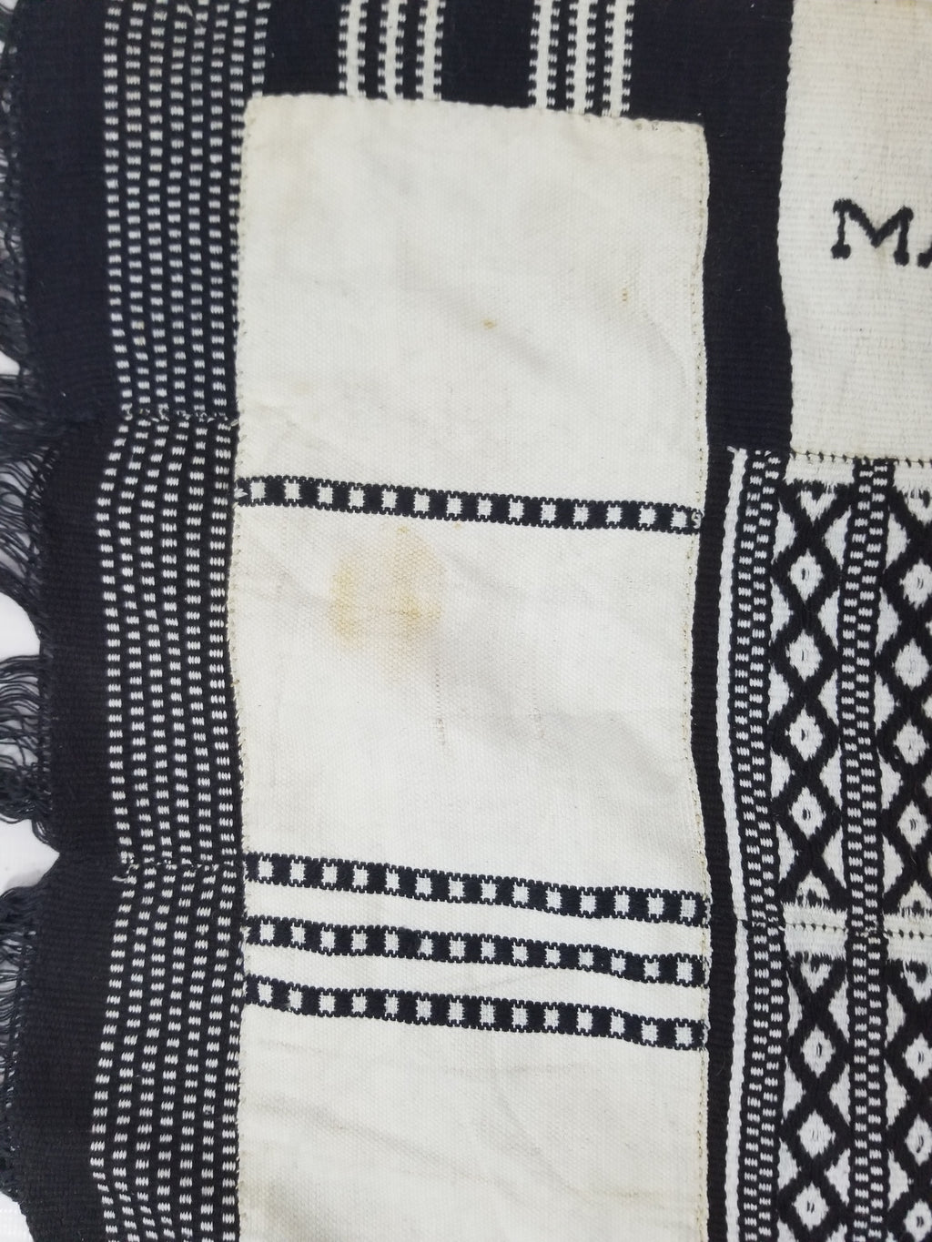 Vintage African Handwoven Mali Blanket Throw 206x130cm