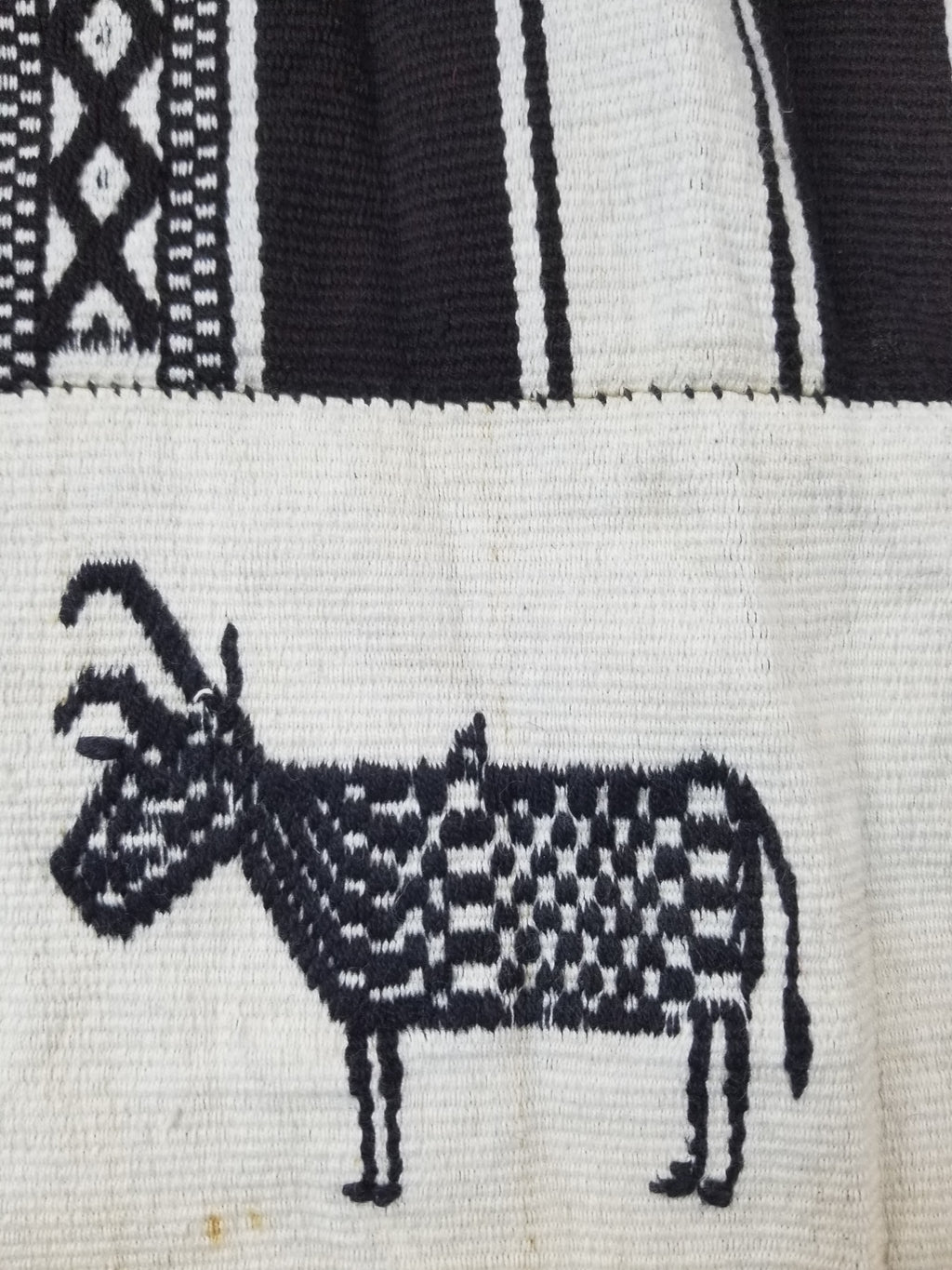 Vintage African Handwoven Mali Blanket Throw 206x130cm