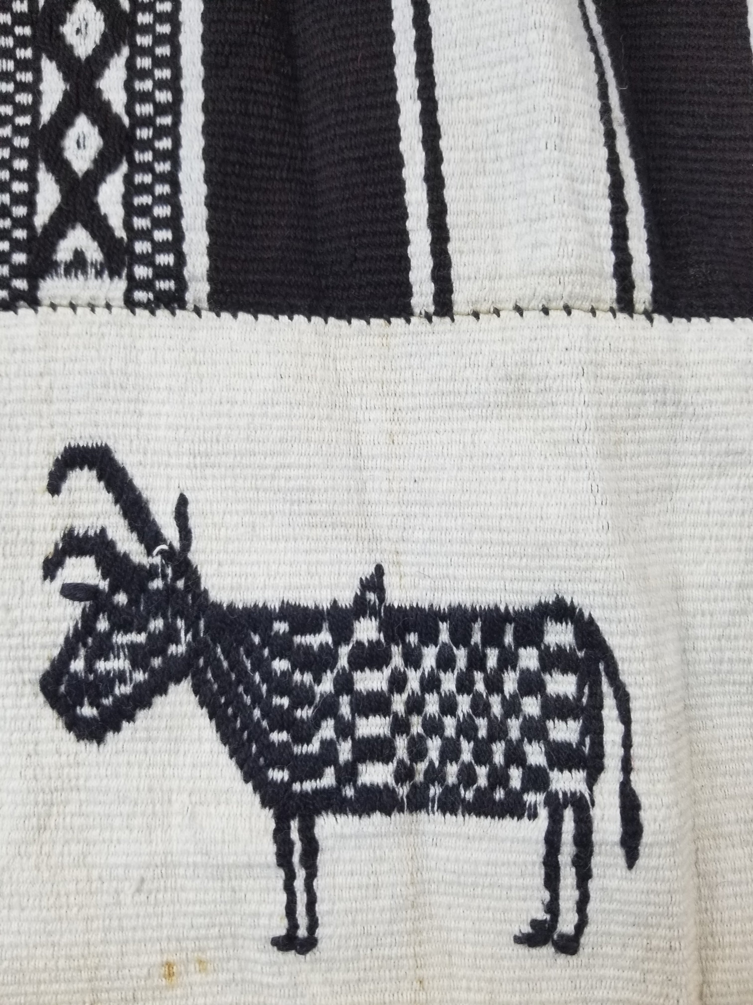 Vintage African Handwoven Mali Blanket Throw 206x130cm