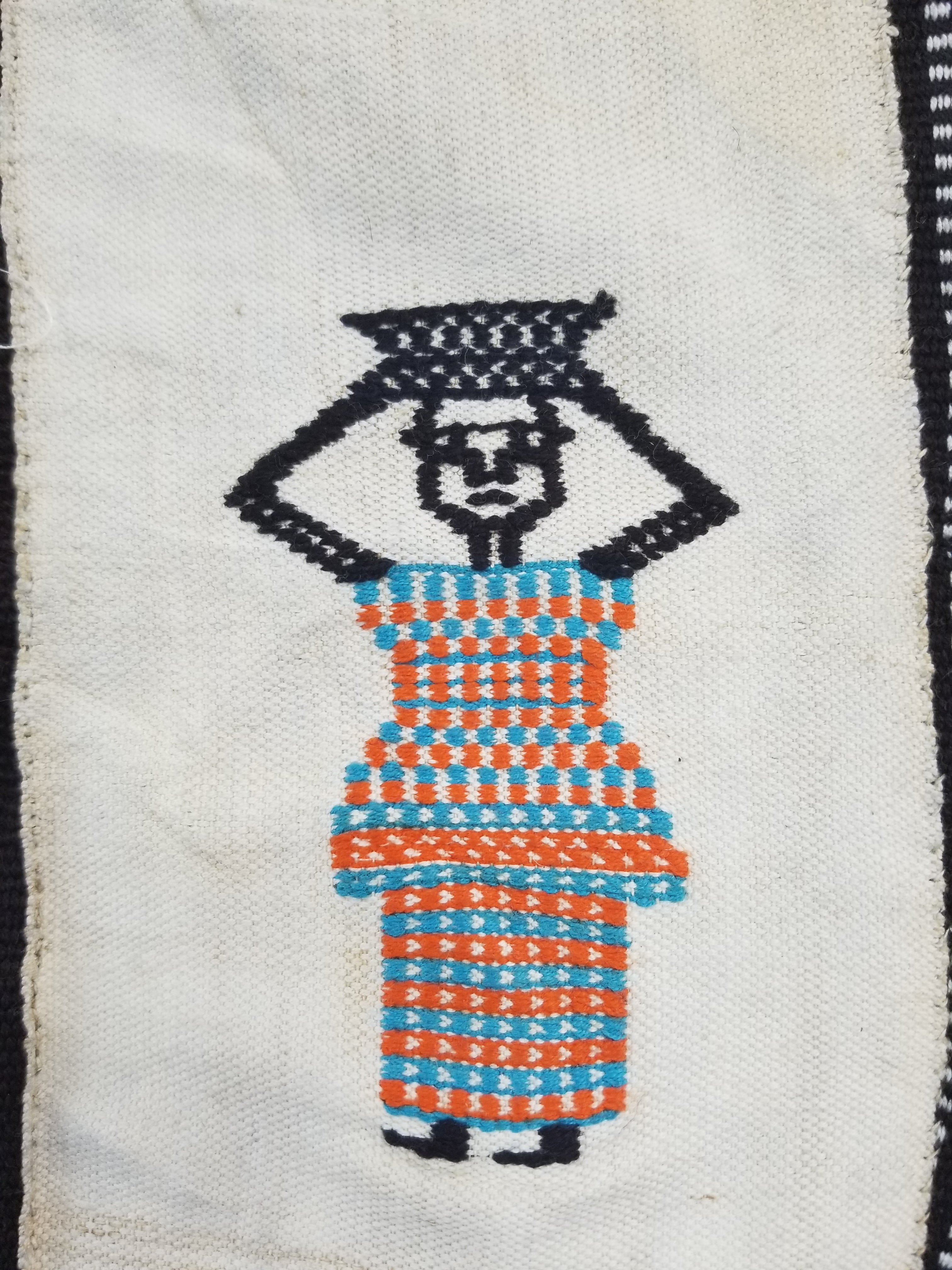 Vintage African Handwoven Mali Blanket Throw 206x130cm