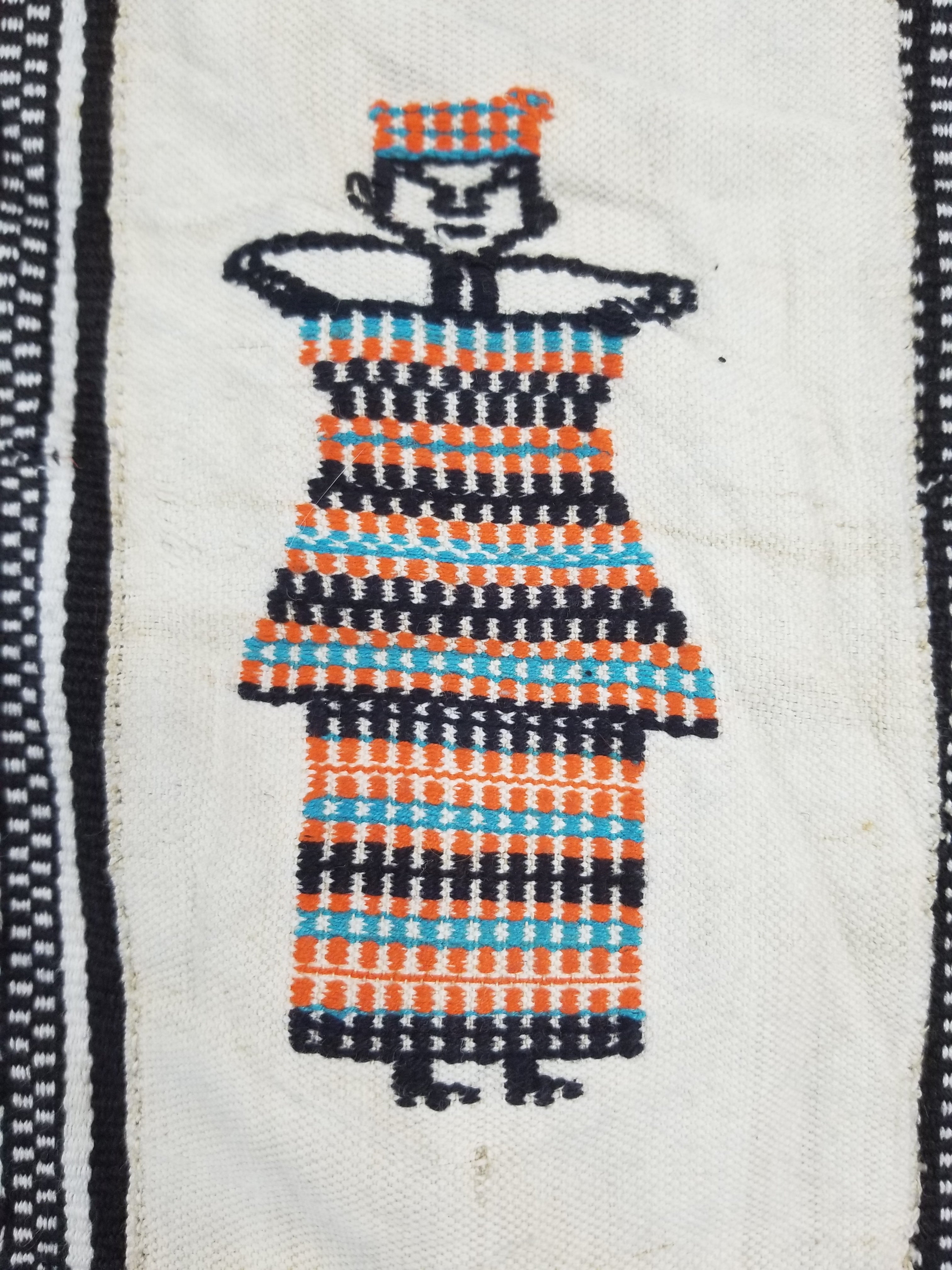 Vintage African Handwoven Mali Blanket Throw 206x130cm