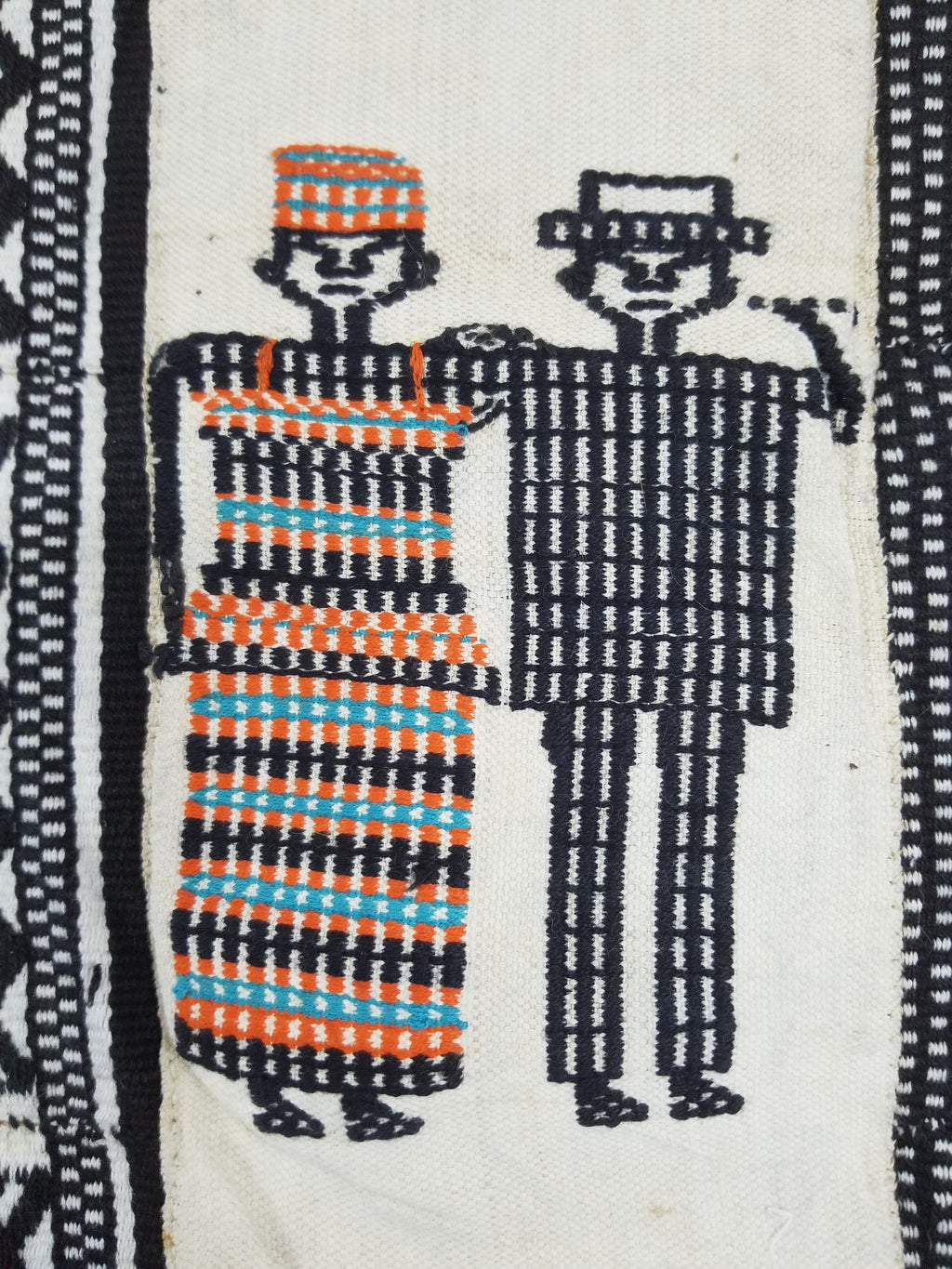 Vintage African Handwoven Mali Blanket Throw 206x130cm