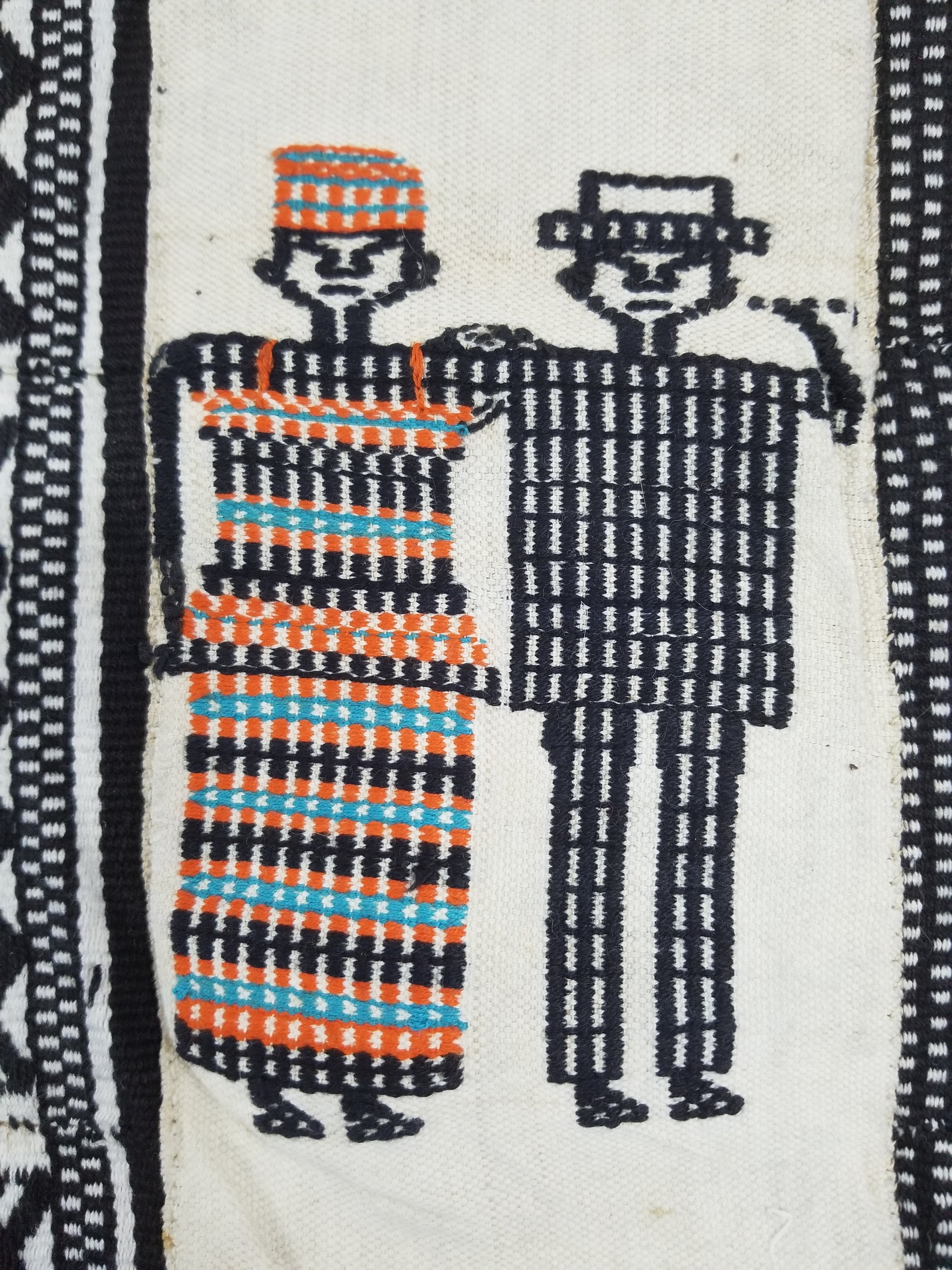Vintage African Handwoven Mali Blanket Throw 206x130cm