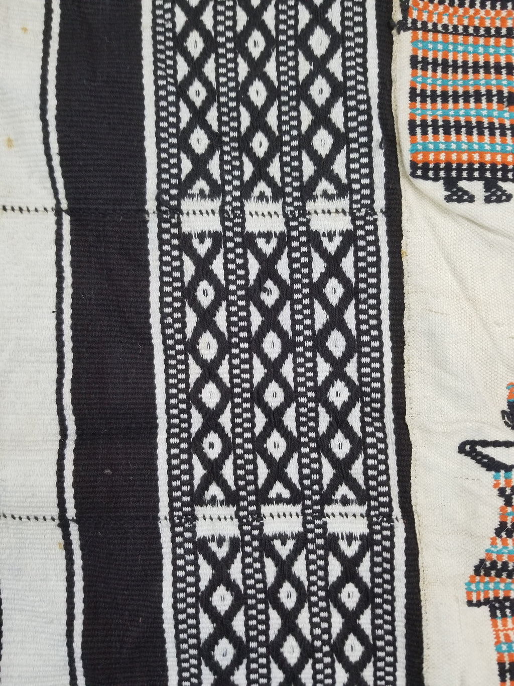 Vintage African Handwoven Mali Blanket Throw 206x130cm