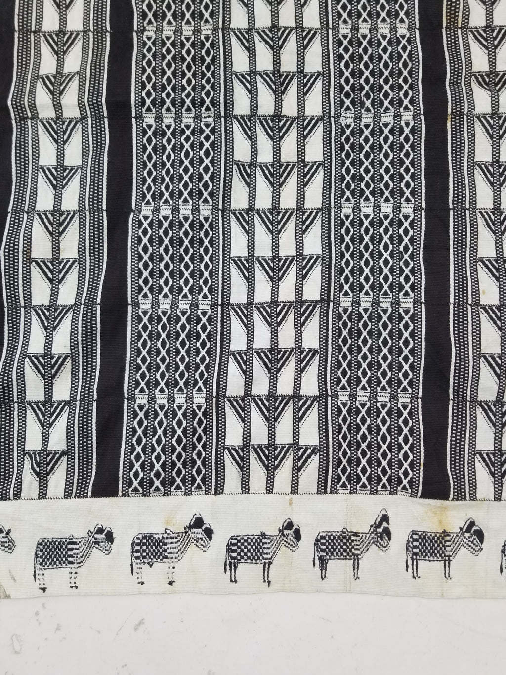 Vintage African Handwoven Mali Blanket Throw 206x130cm