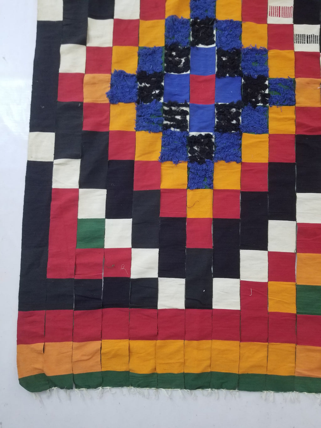 Vintage African Handwoven Ewe Kente Cloth - Ghana Ceremonial Textile 302x195cm