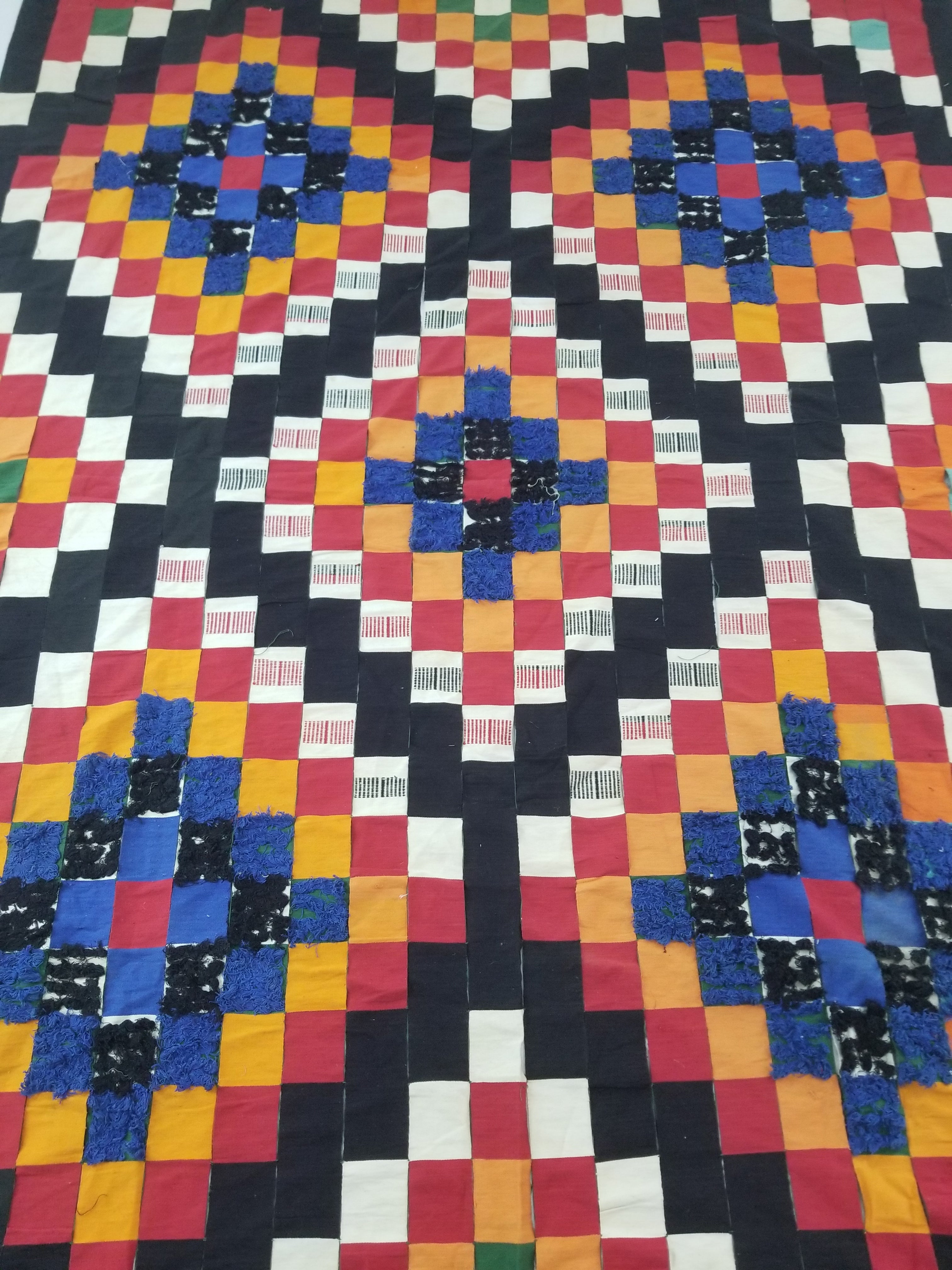 Vintage African Handwoven Ewe Kente Cloth - Ghana Ceremonial Textile 302x195cm