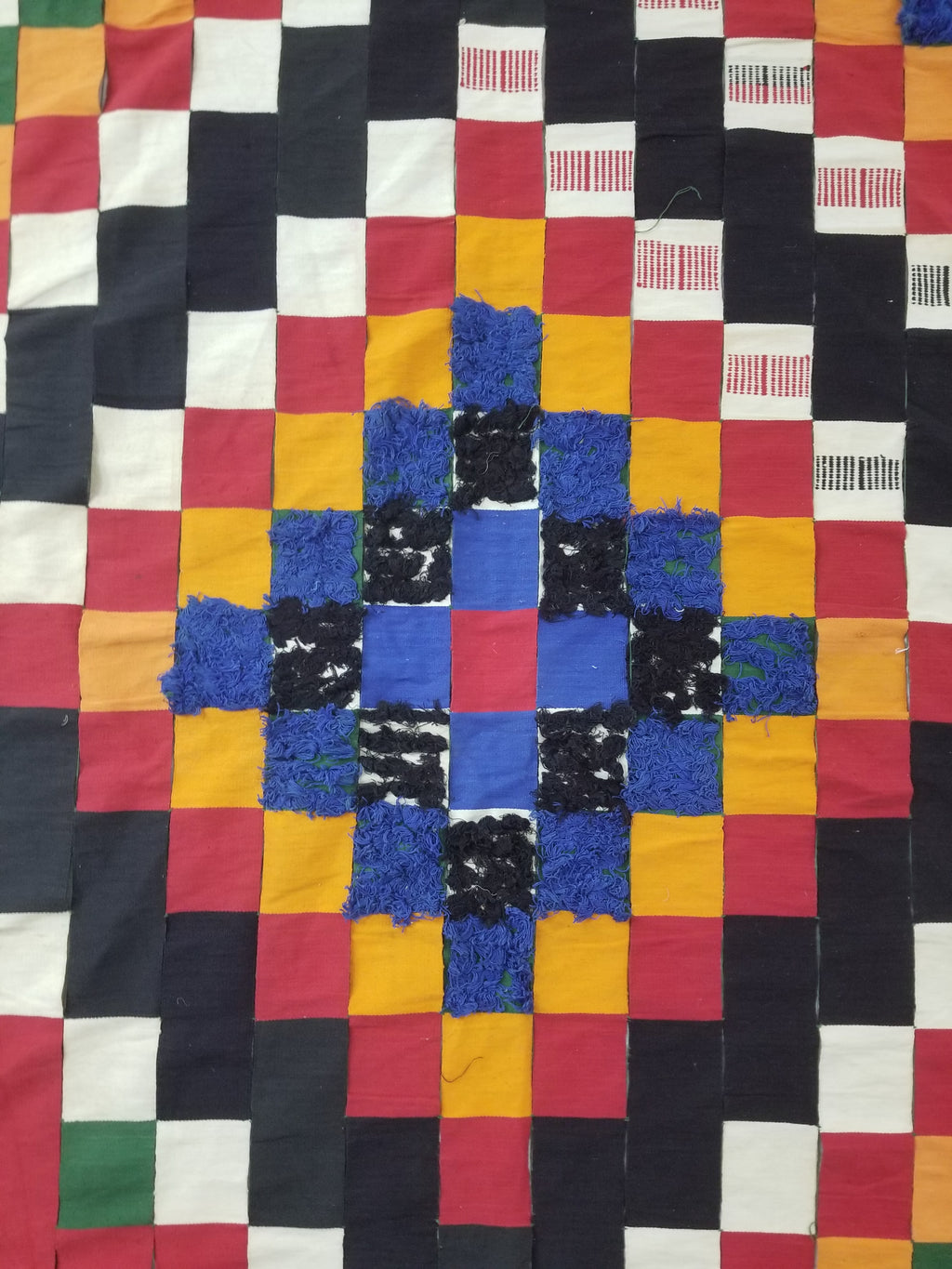 Vintage African Handwoven Ewe Kente Cloth - Ghana Ceremonial Textile 302x195cm