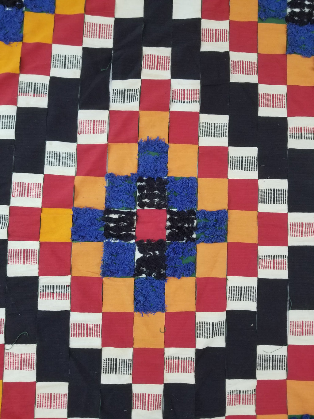 Vintage African Handwoven Ewe Kente Cloth - Ghana Ceremonial Textile 302x195cm