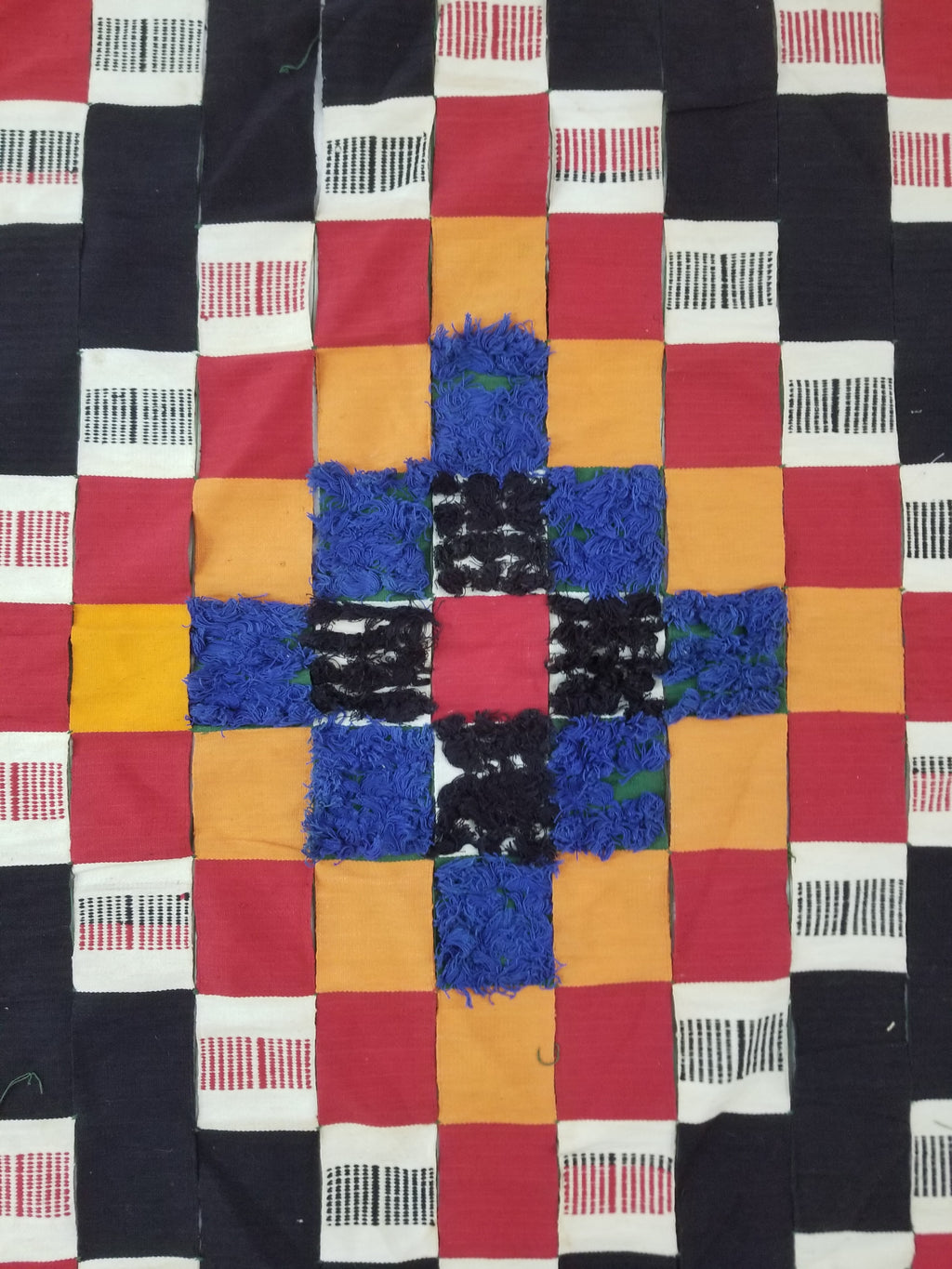Vintage African Handwoven Ewe Kente Cloth - Ghana Ceremonial Textile 302x195cm