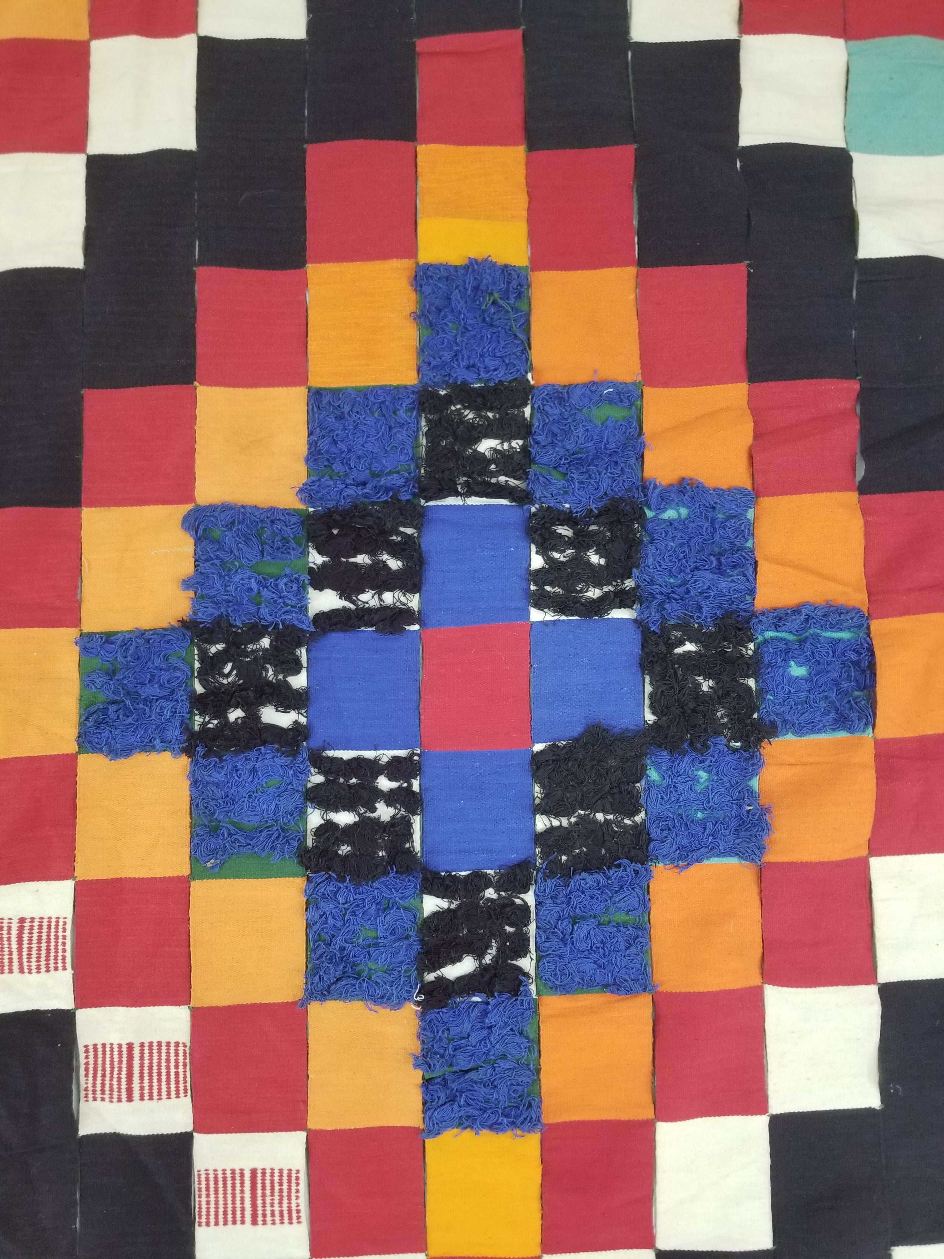 Vintage African Handwoven Ewe Kente Cloth - Ghana Ceremonial Textile 302x195cm