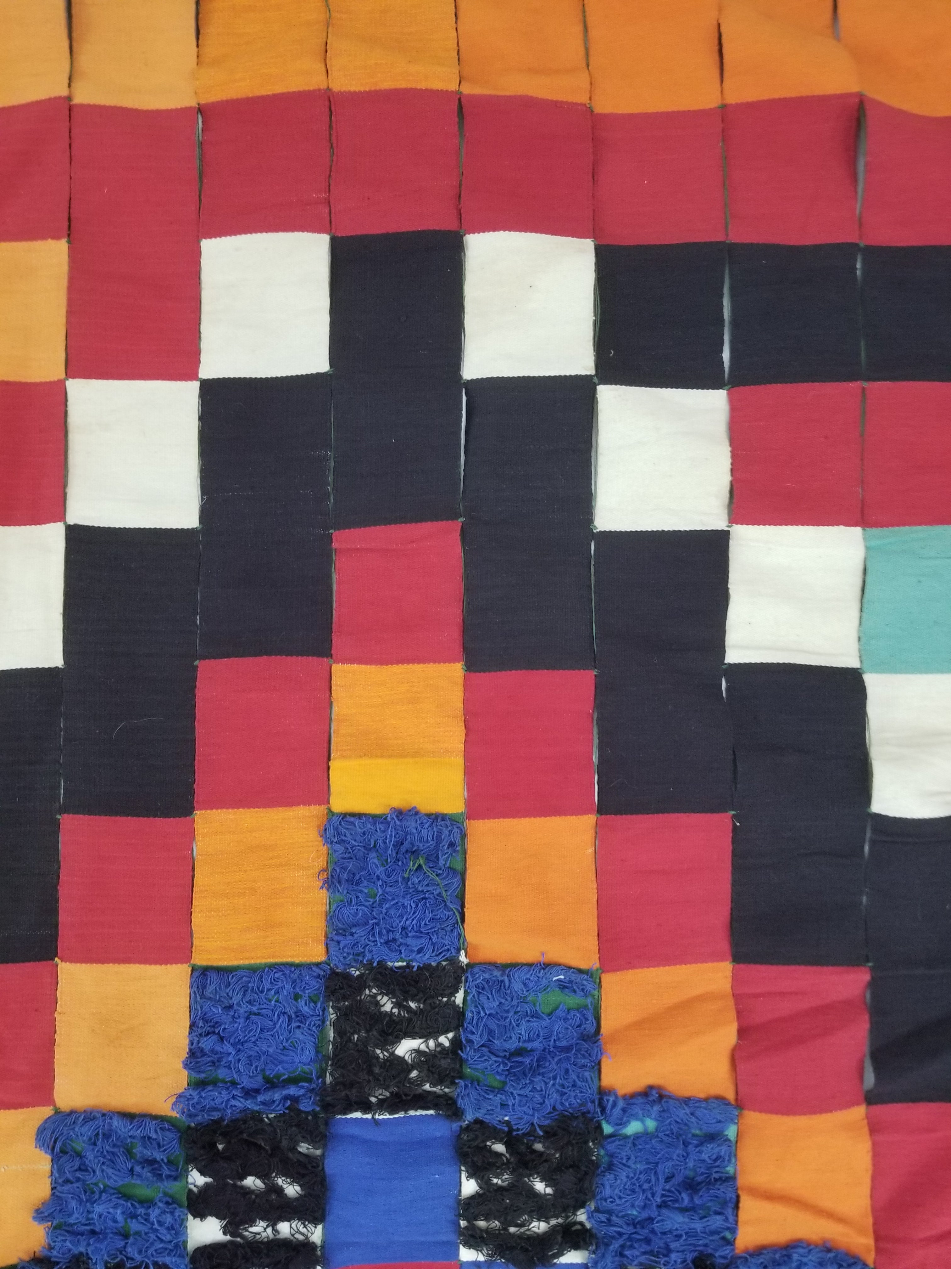 Vintage African Handwoven Ewe Kente Cloth - Ghana Ceremonial Textile 302x195cm