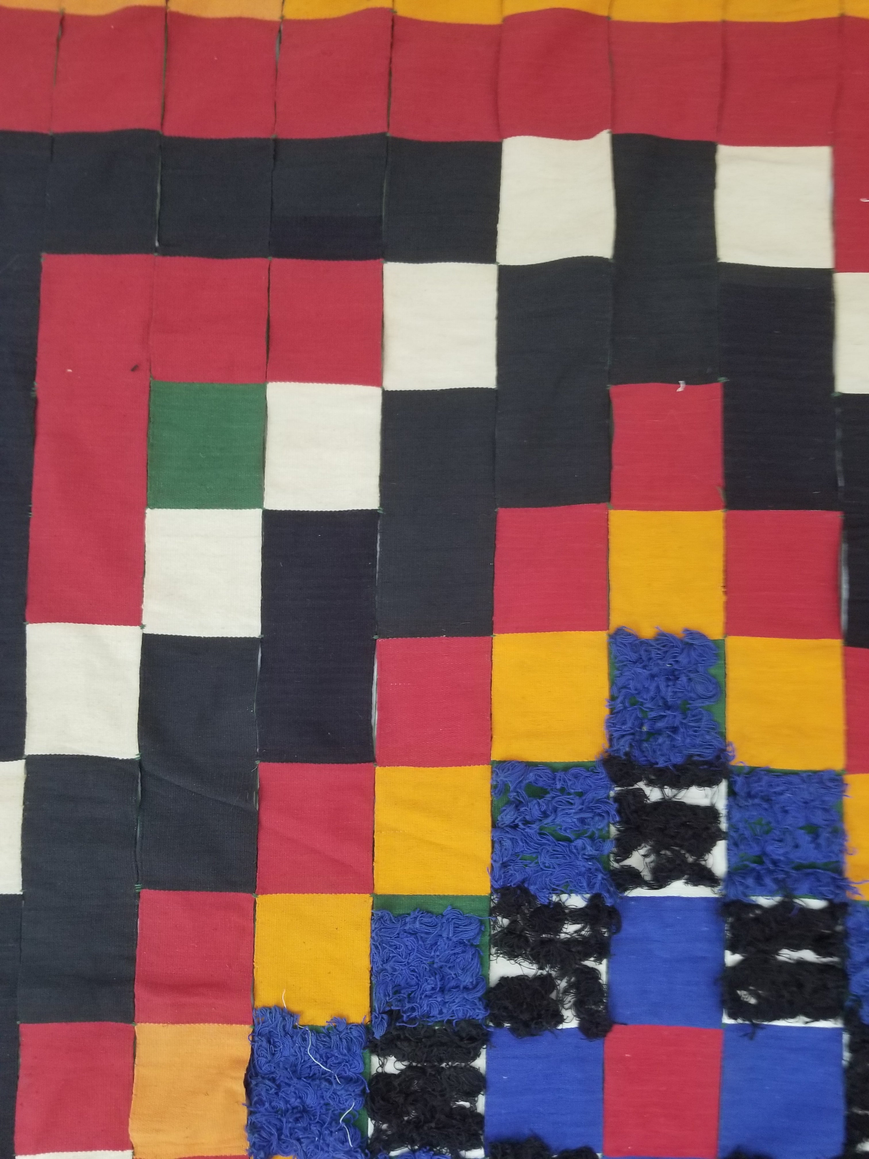 Vintage African Handwoven Ewe Kente Cloth - Ghana Ceremonial Textile 302x195cm
