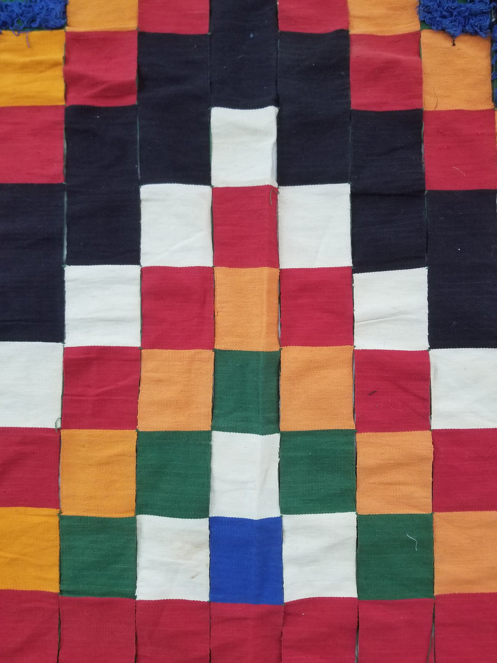 Vintage African Handwoven Ewe Kente Cloth - Ghana Ceremonial Textile 302x195cm