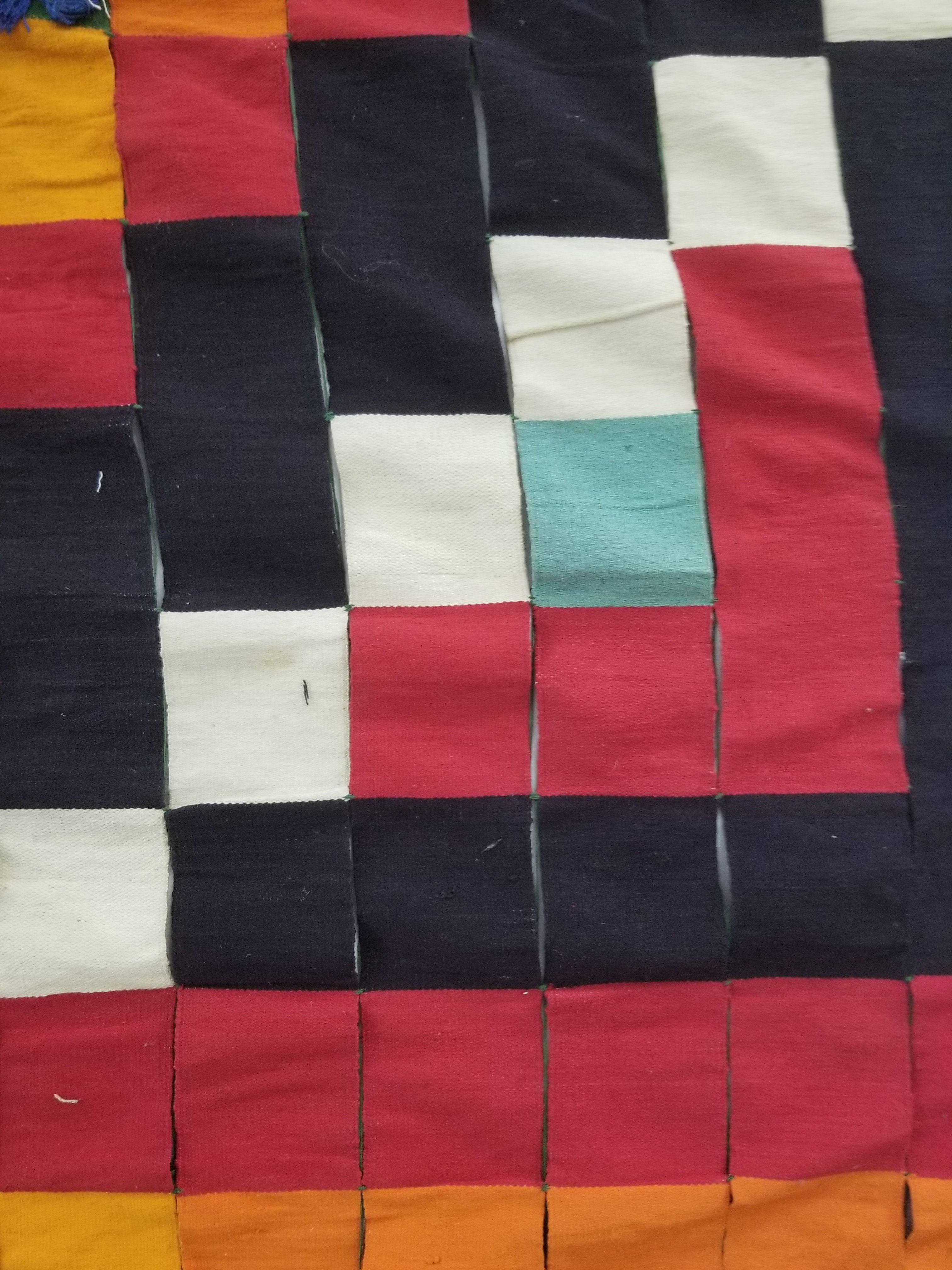 Vintage African Handwoven Ewe Kente Cloth - Ghana Ceremonial Textile 302x195cm