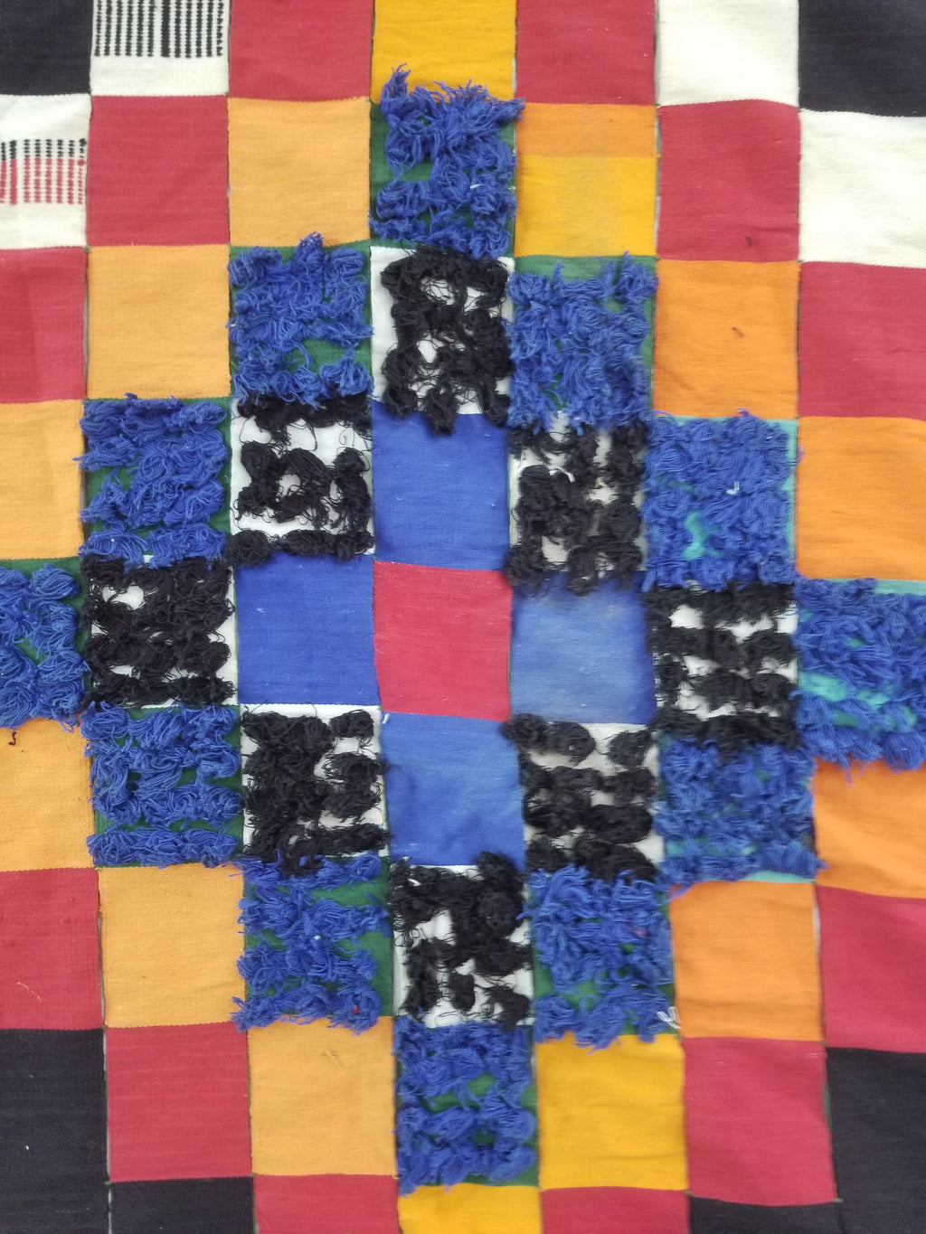 Vintage African Handwoven Ewe Kente Cloth - Ghana Ceremonial Textile 302x195cm