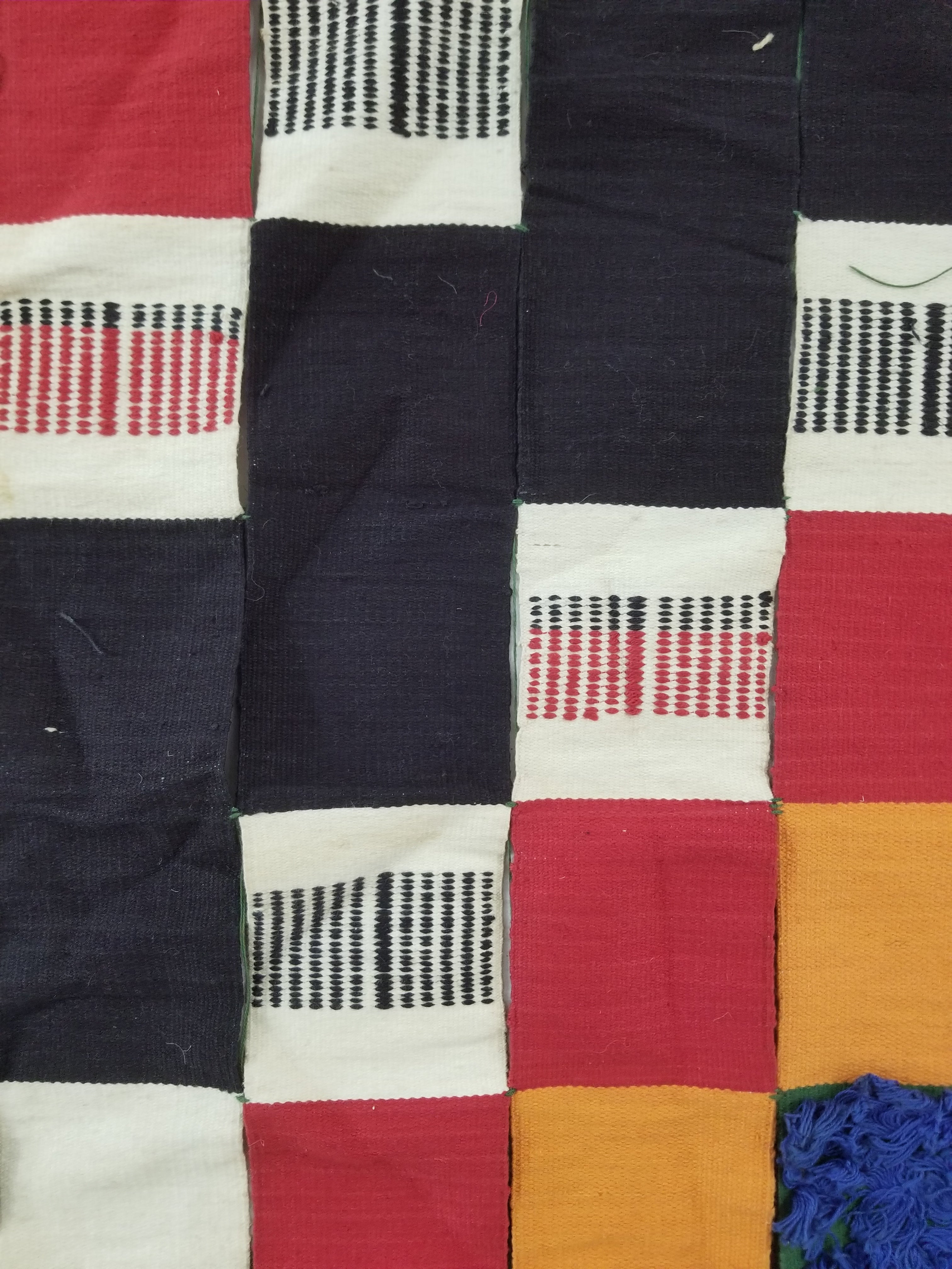 Vintage African Handwoven Ewe Kente Cloth - Ghana Ceremonial Textile 302x195cm
