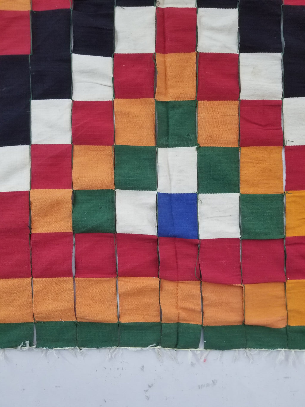 Vintage African Handwoven Ewe Kente Cloth - Ghana Ceremonial Textile 302x195cm