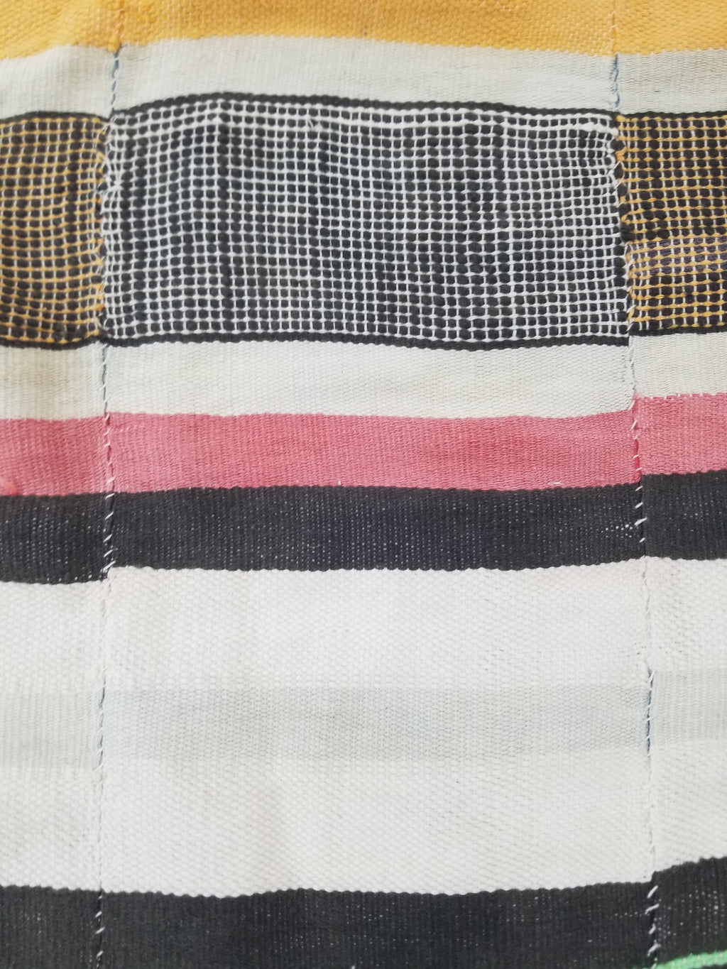 Vintage Traditional African Handwoven Striped Blanket Throw 212x135cm