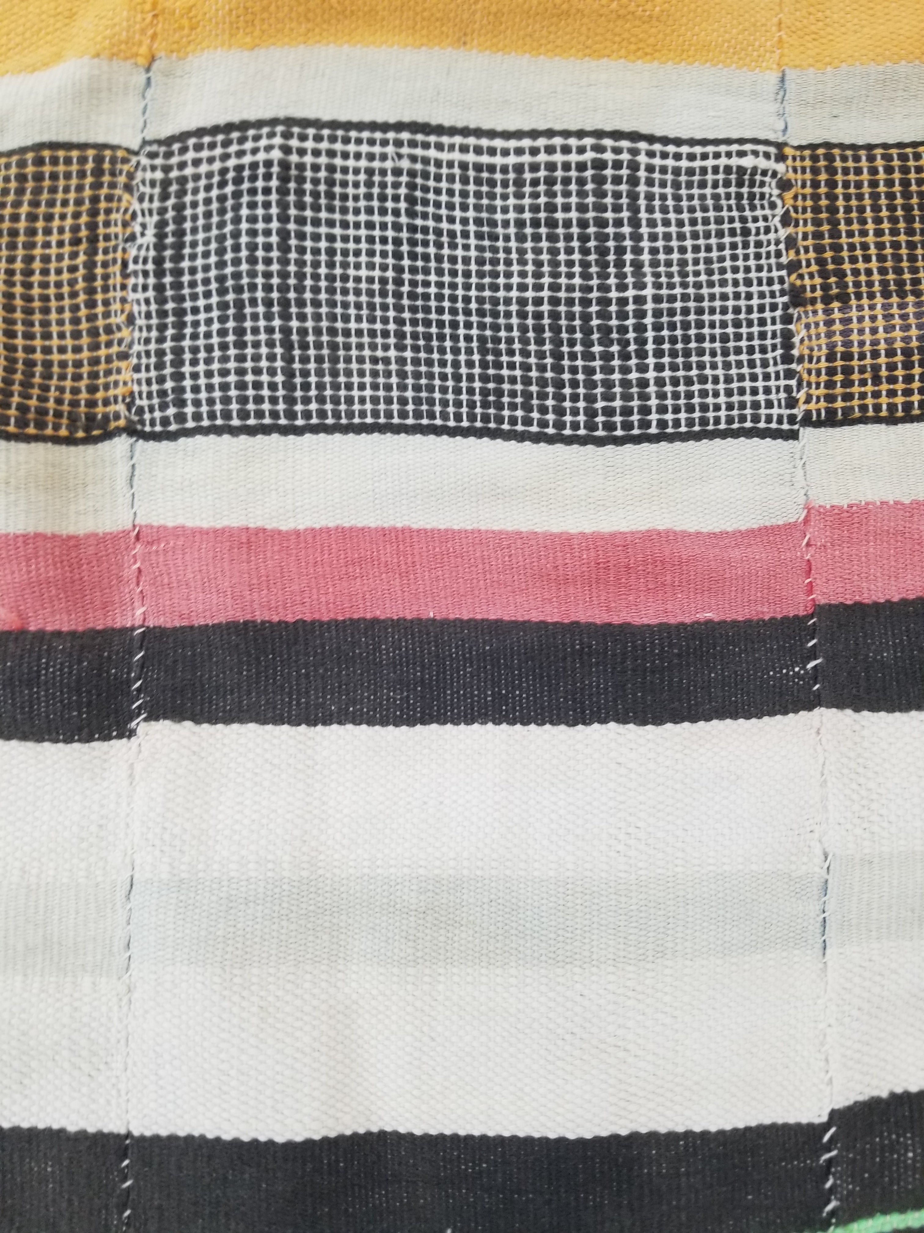 Vintage Traditional African Handwoven Striped Blanket Throw 212x135cm