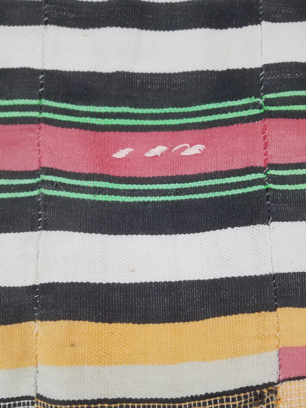 Vintage Traditional African Handwoven Striped Blanket Throw 212x135cm