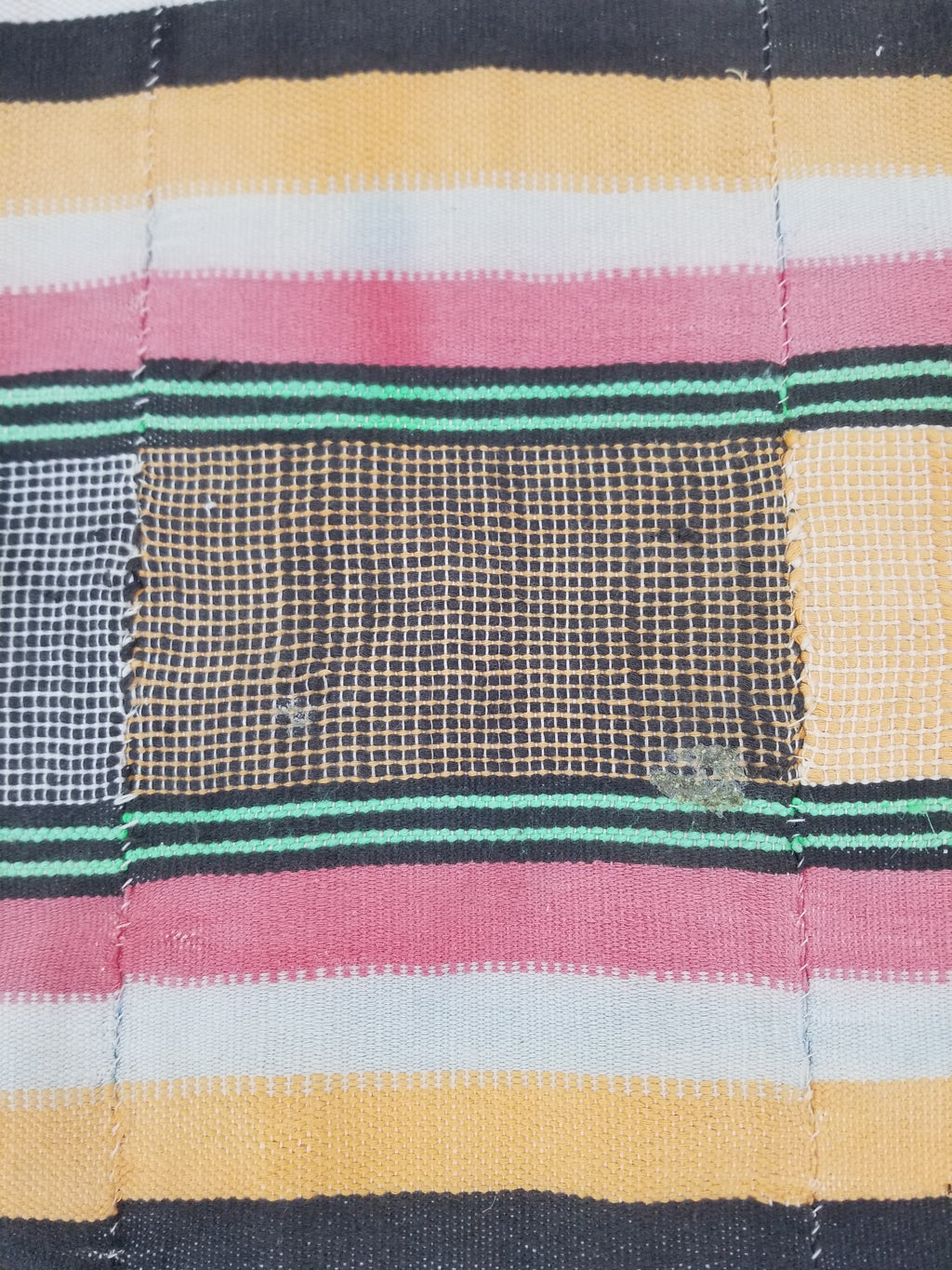 Vintage Traditional African Handwoven Striped Blanket Throw 212x135cm