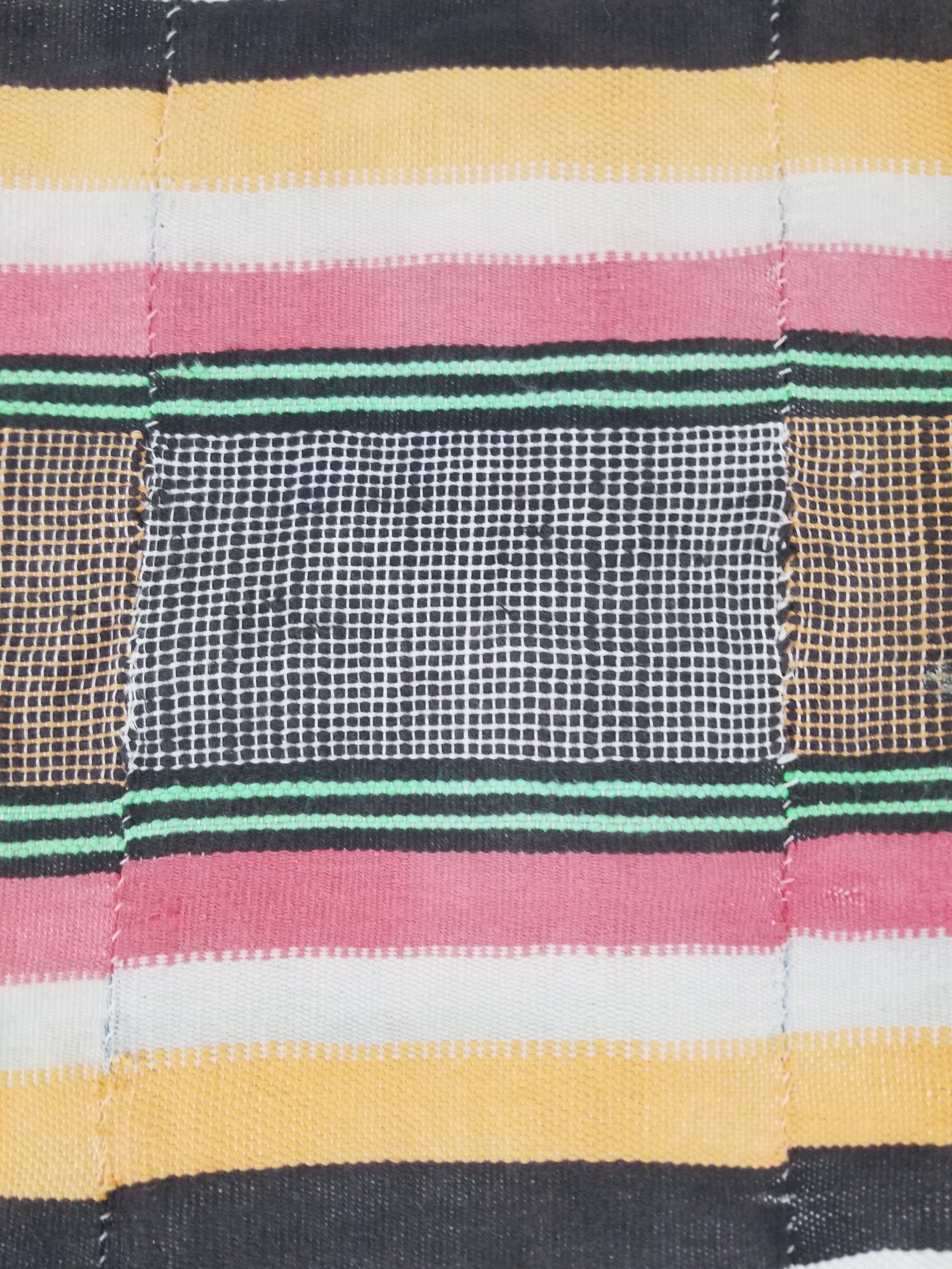 Vintage Traditional African Handwoven Striped Blanket Throw 212x135cm